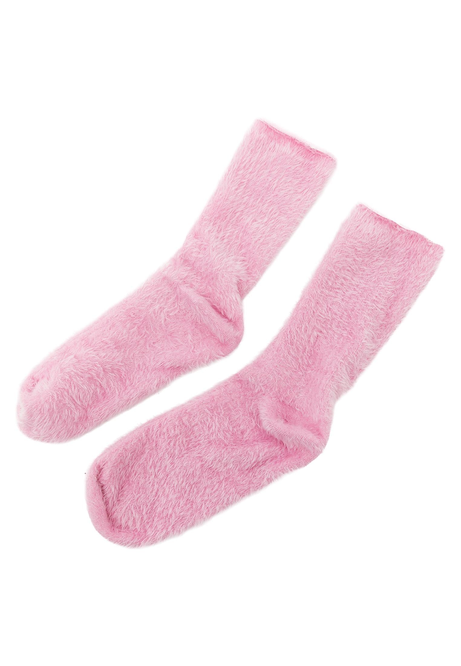 Fashion Women Accessory Winter Socks - MISTY ROSE