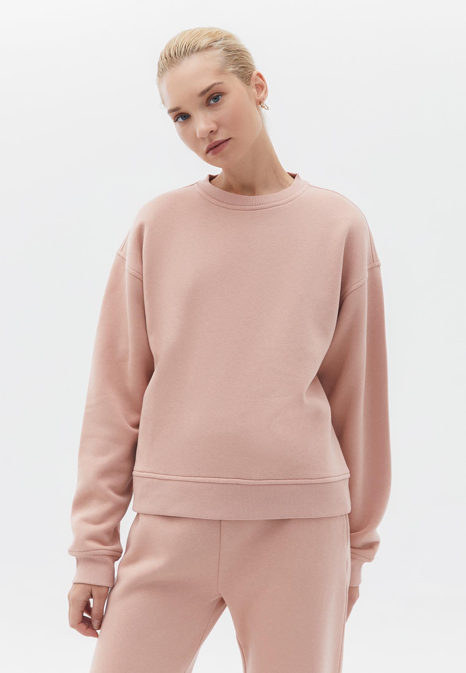 Sweatshirt Long Sleeved - MISTY ROSE