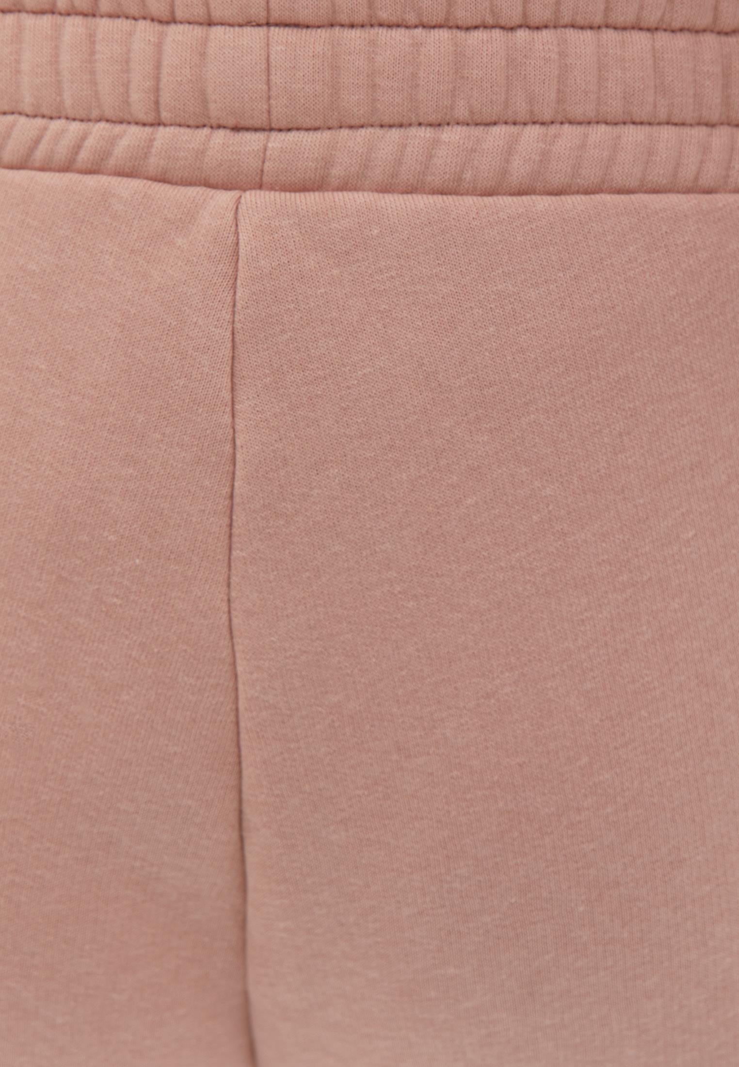 High Waist Elasticated Straight Pants - MISTY ROSE