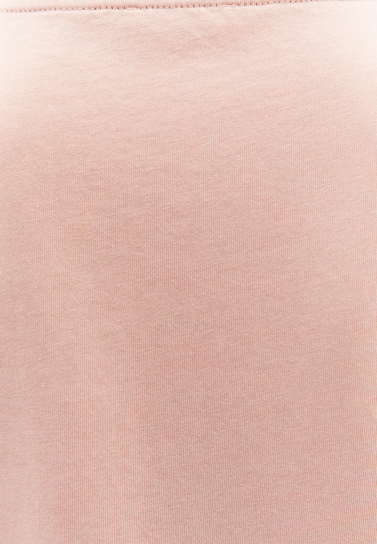 V Neck Boyfriend T-Shirt - MISTY ROSE