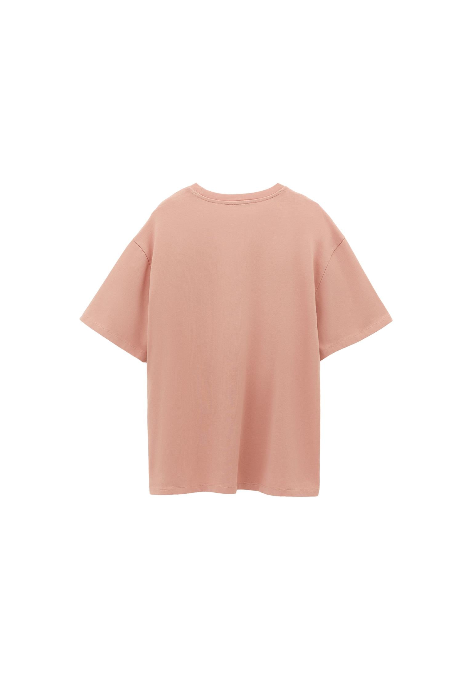Boyfriend Crew Neck T-Shirt - MISTY ROSE