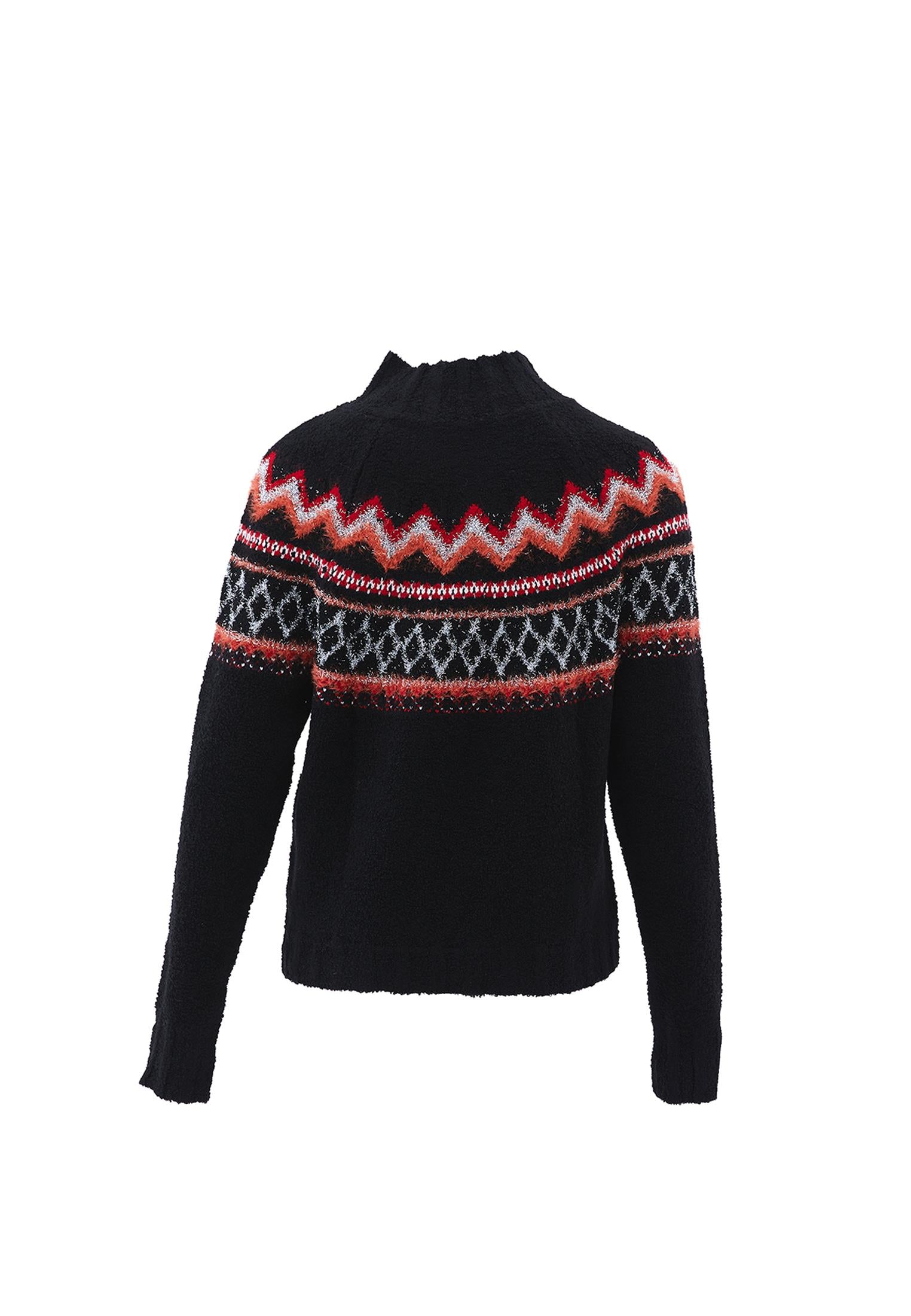 High Neck Sweater - MIX COLOR