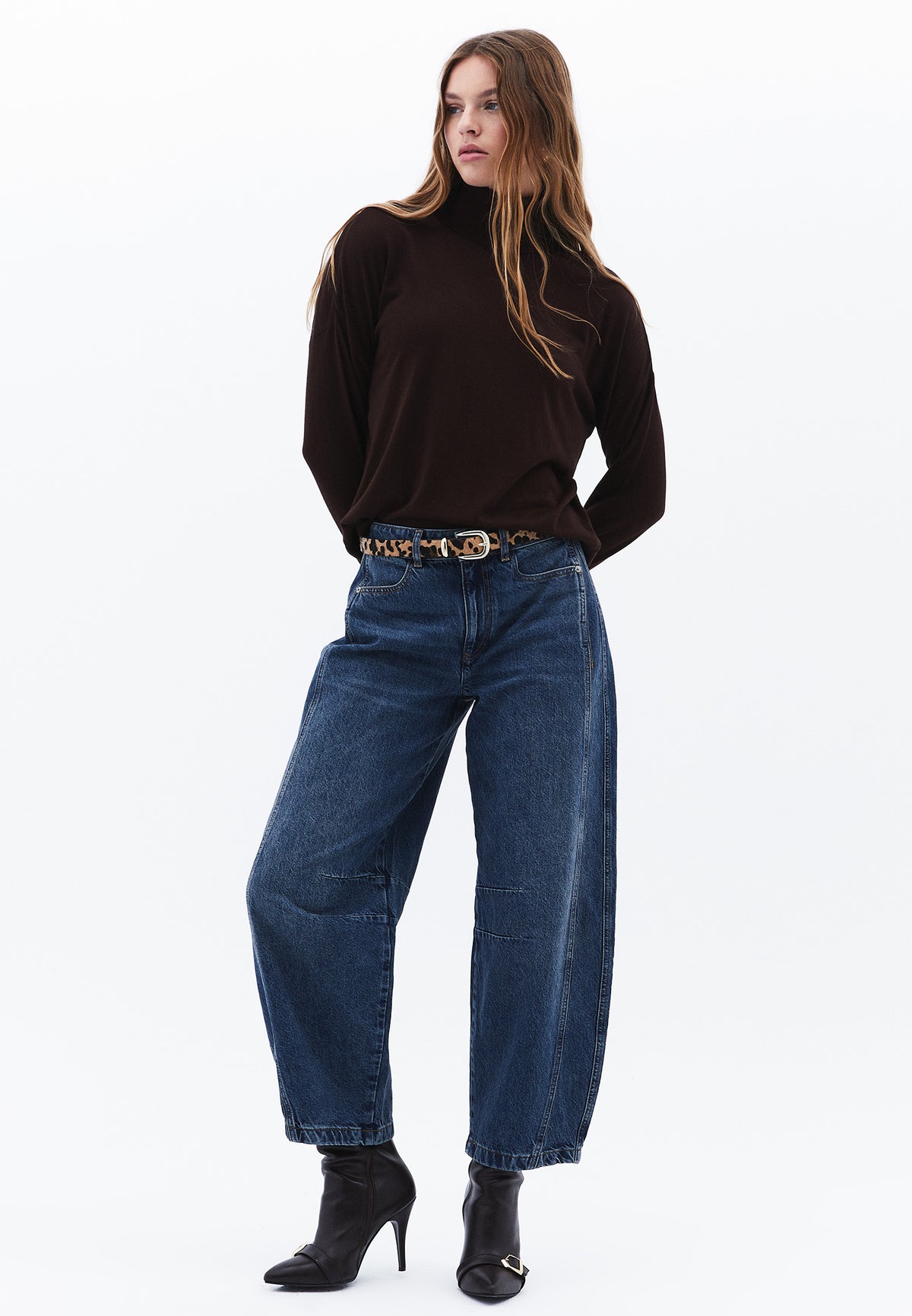 Turtleneck Long Sleeve Comfortable Knitwear - MOLE