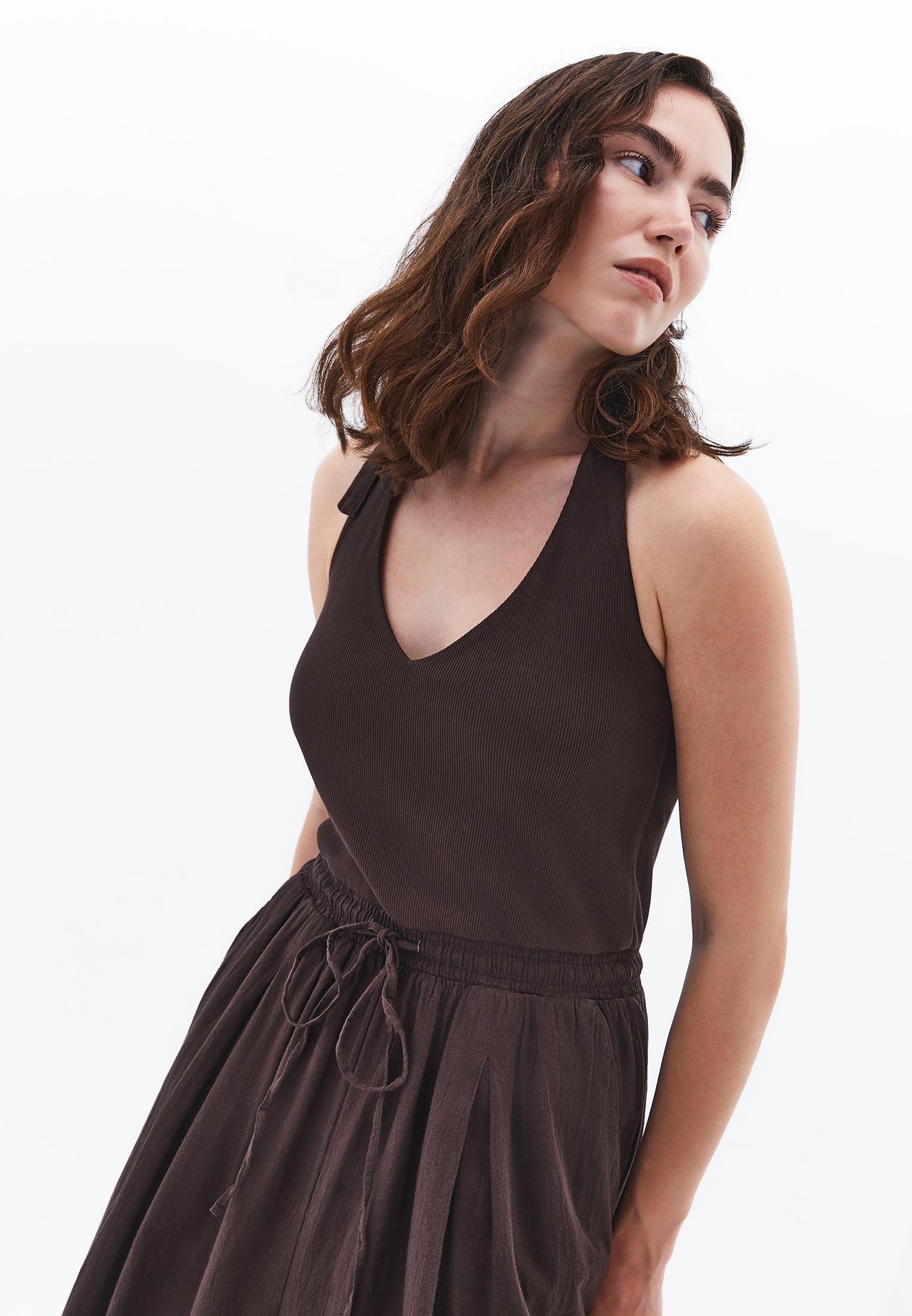 V Neck Elastic Women's Jumpsuit - MOLE