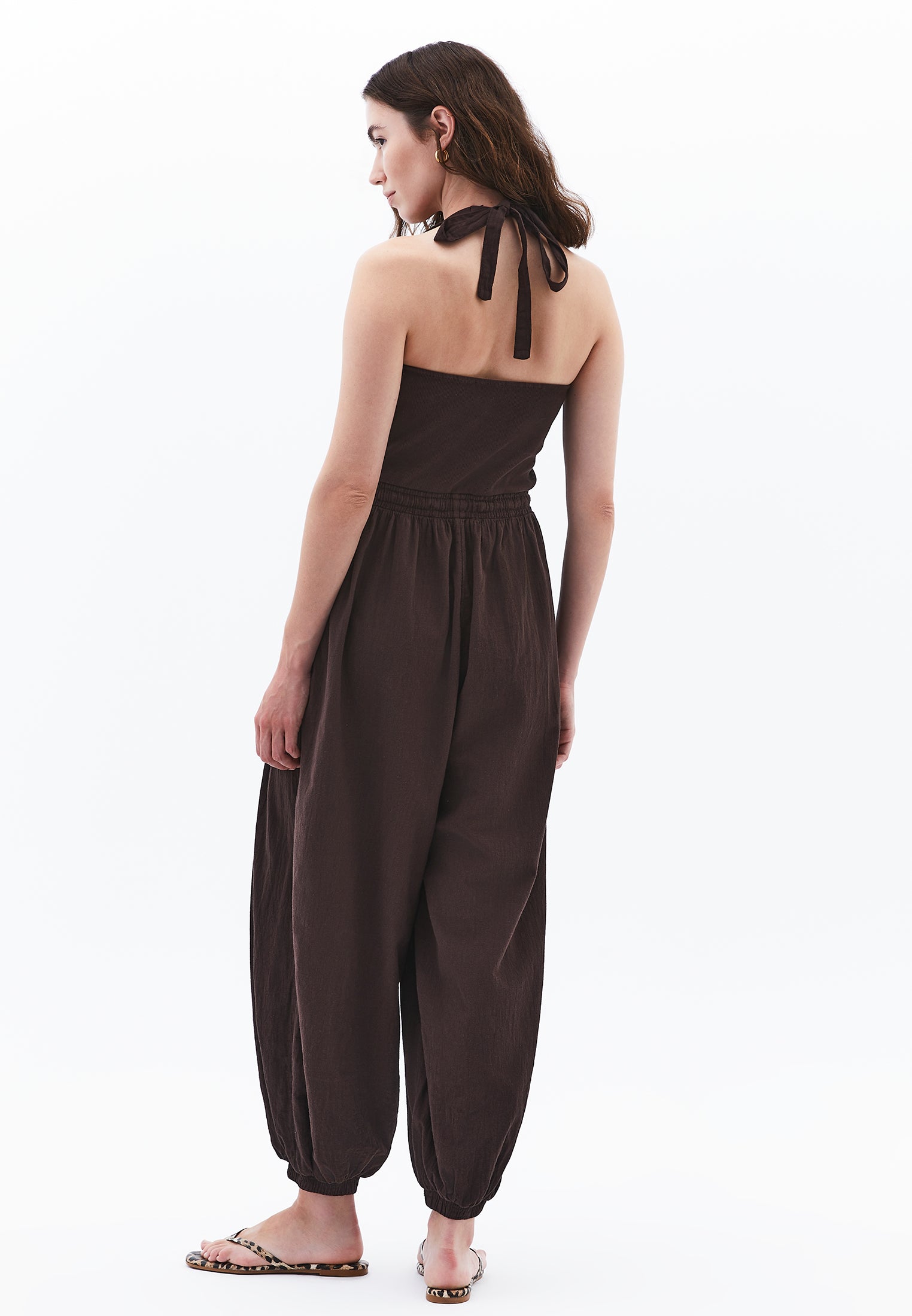 V Neck Elastic Women's Jumpsuit - MOLE