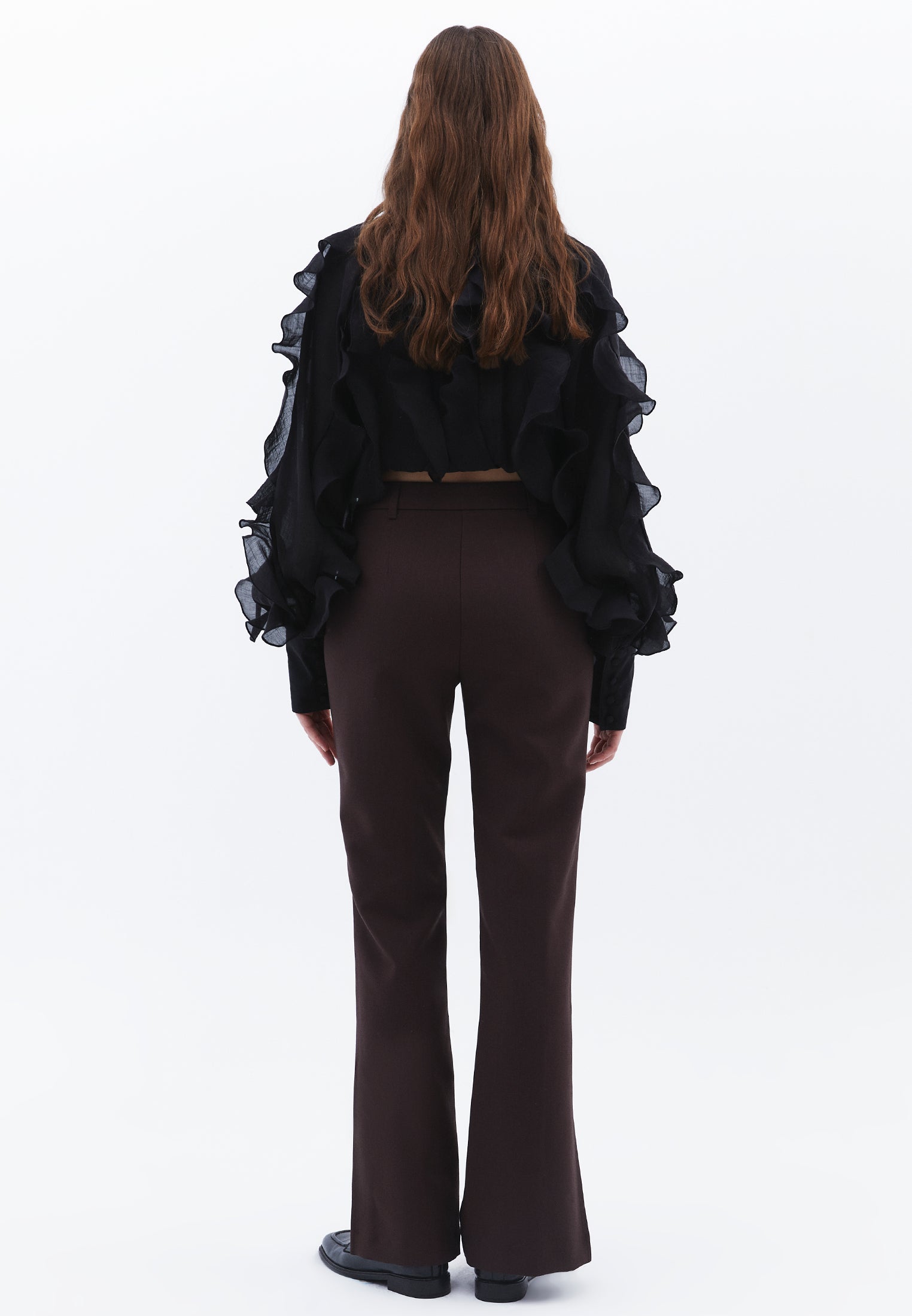 High Waist Straight Leg Pants - MOLE