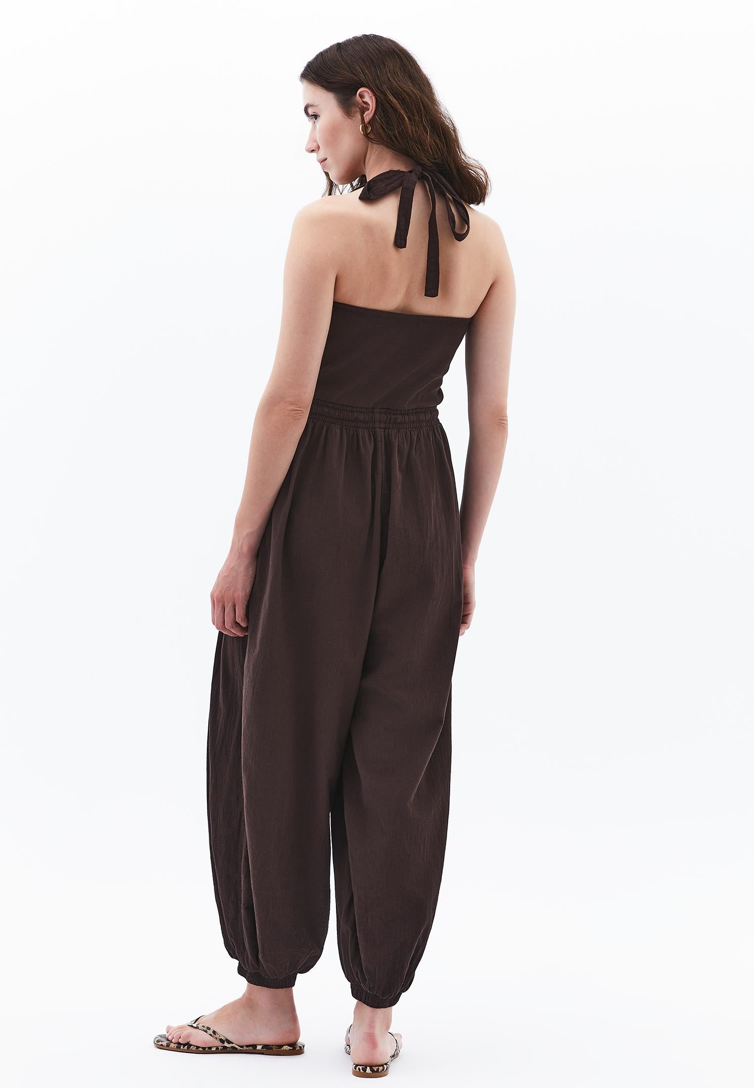 V Neck Elastic Women's Jumpsuit - MOLE