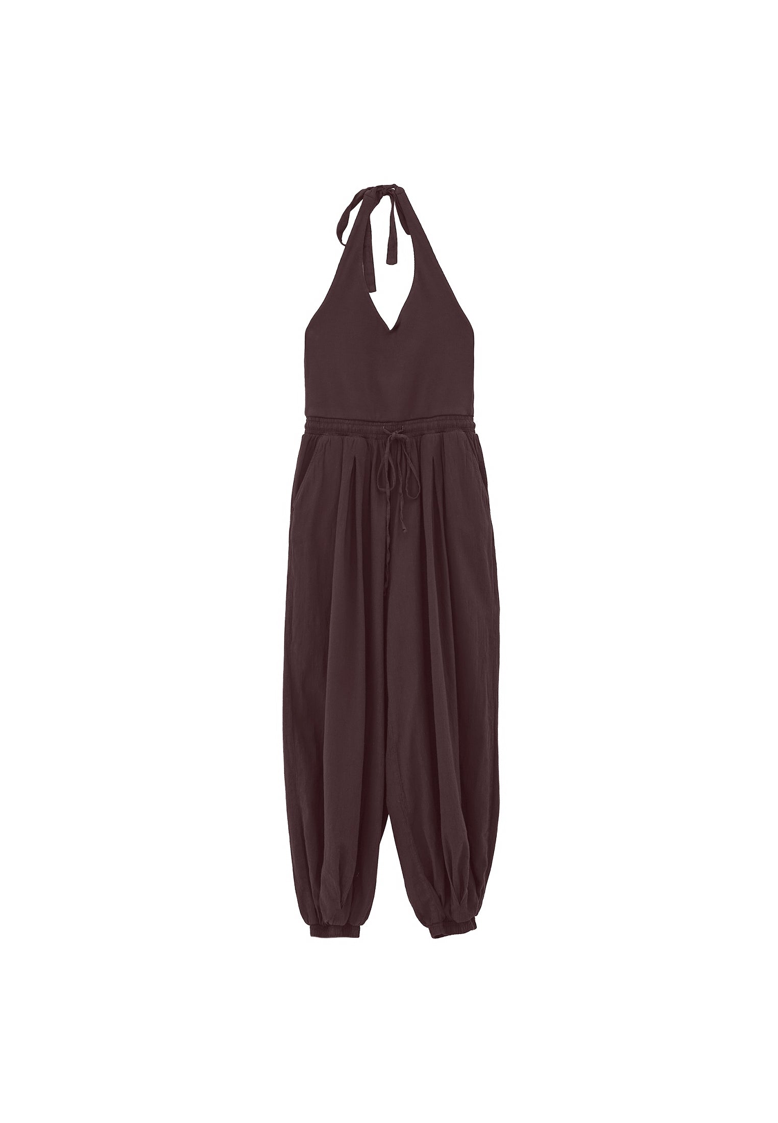 V Neck Elastic Women's Jumpsuit - MOLE
