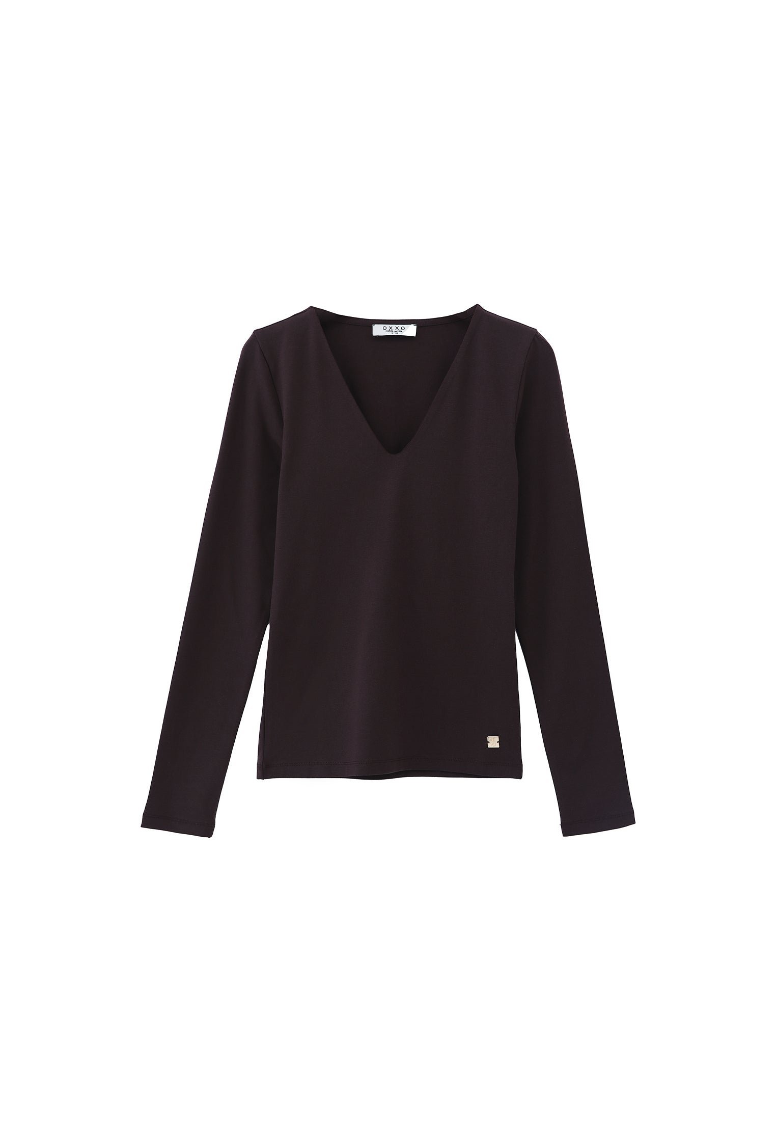 V Neck Long Sleeve T-Shirt - MOLE