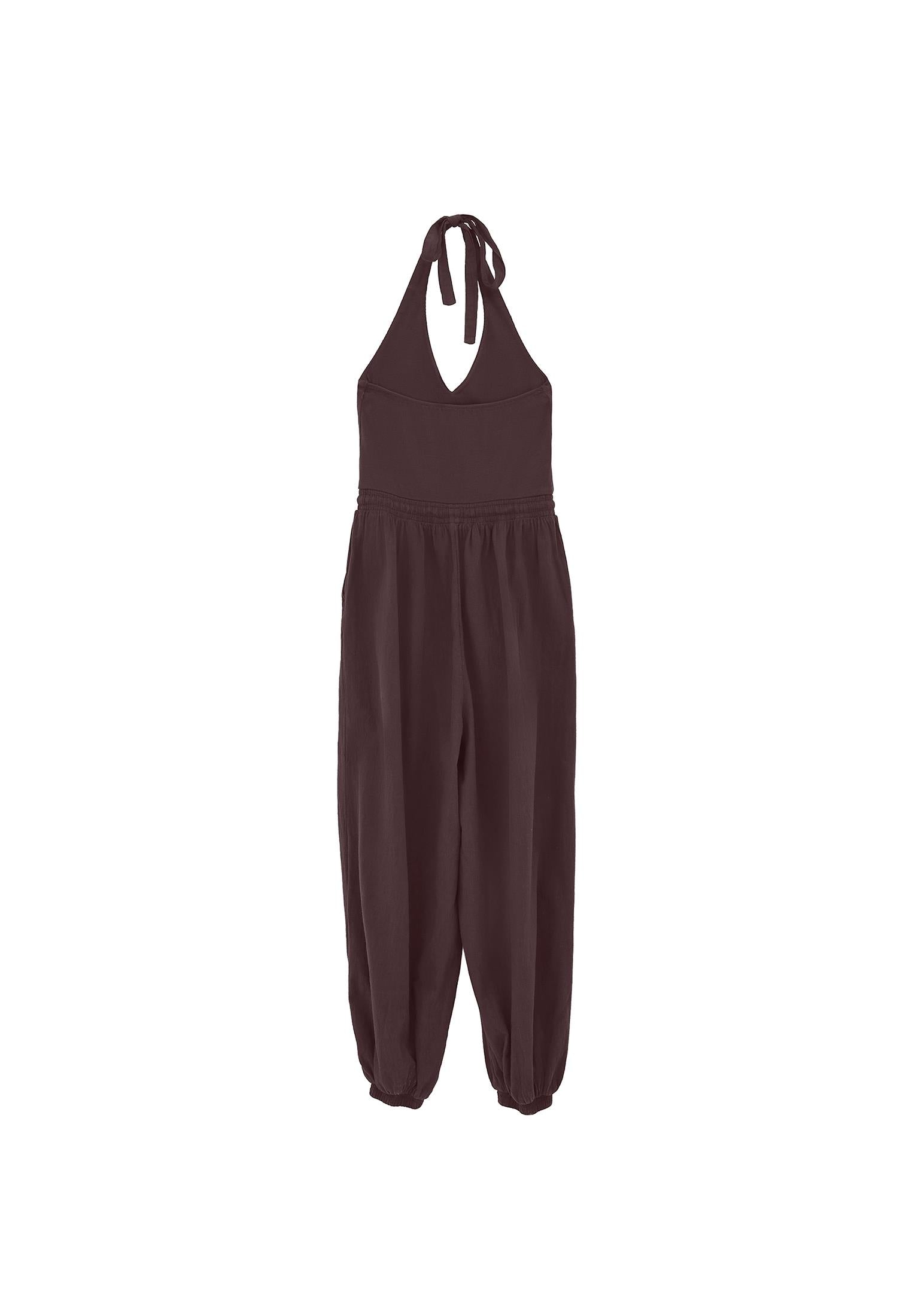 V Neck Elastic Women's Jumpsuit - MOLE