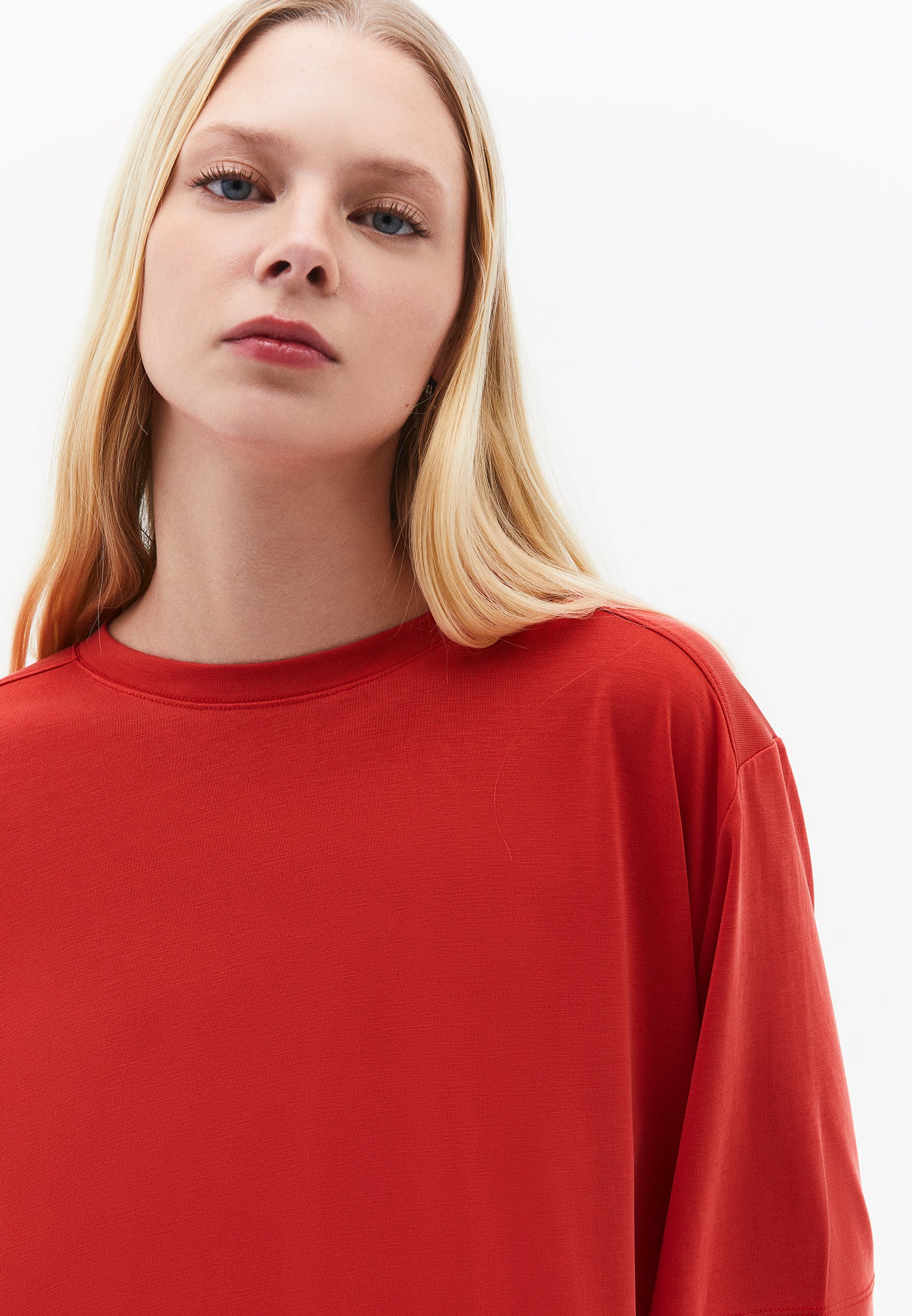 Oversize Modal Tunic - MOLTEN LAVA