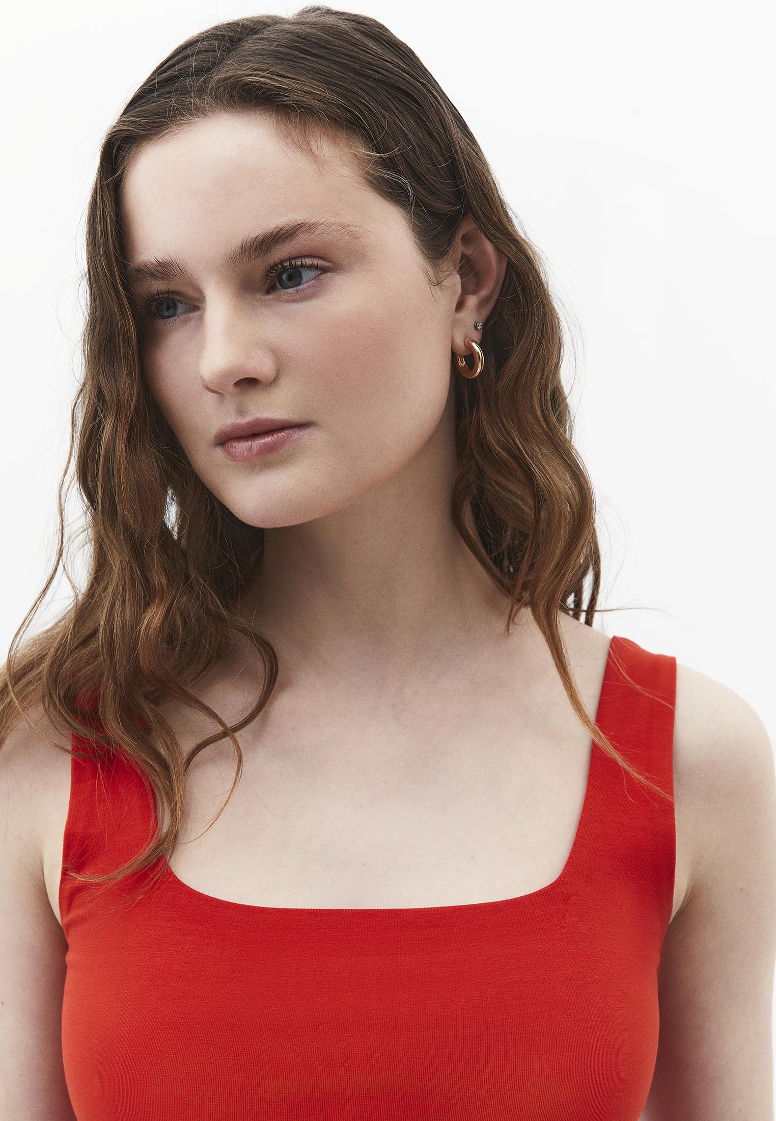 Square Neck Tank Top - MOLTEN LAVA