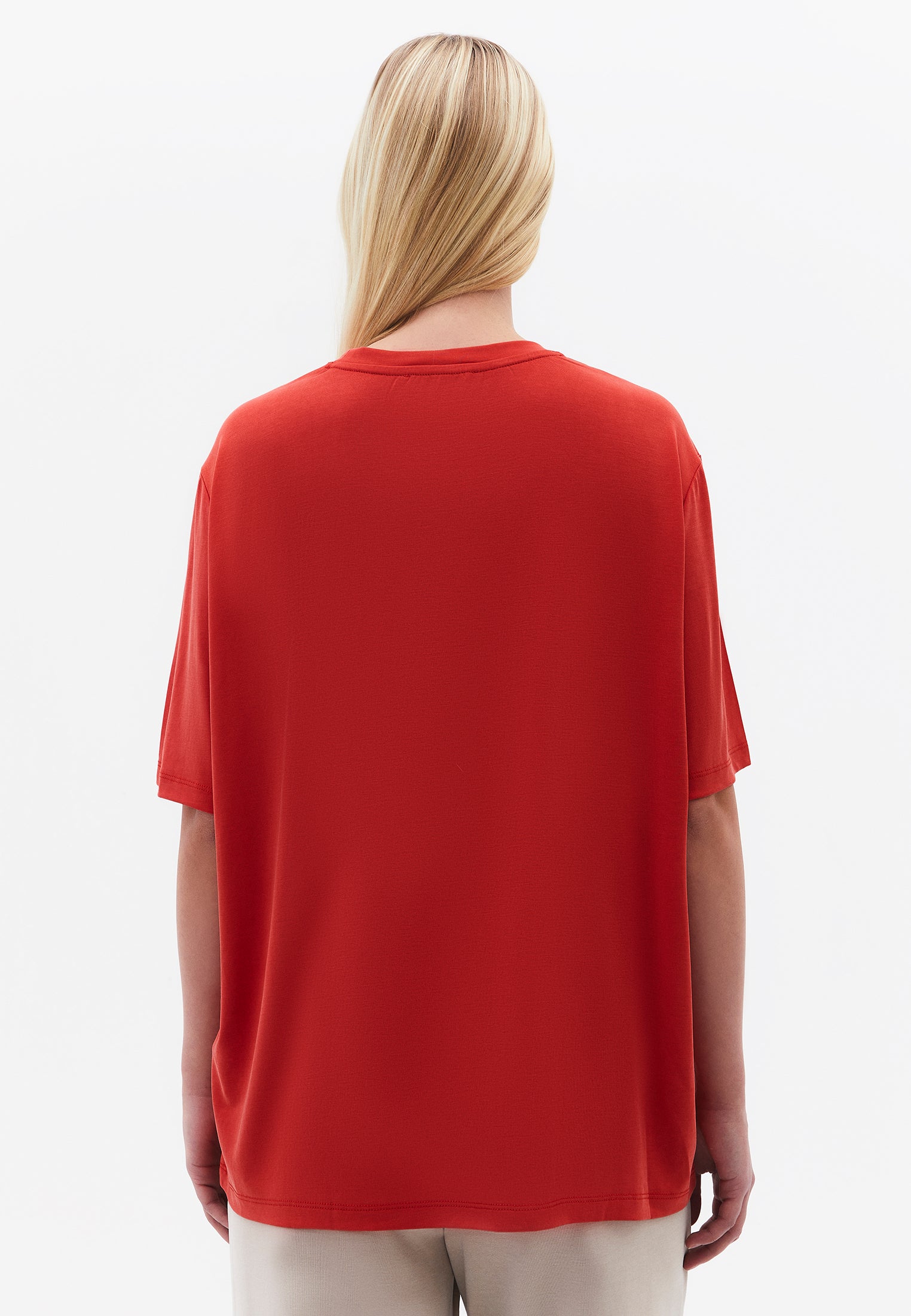 Oversize Modal Tunic - MOLTEN LAVA