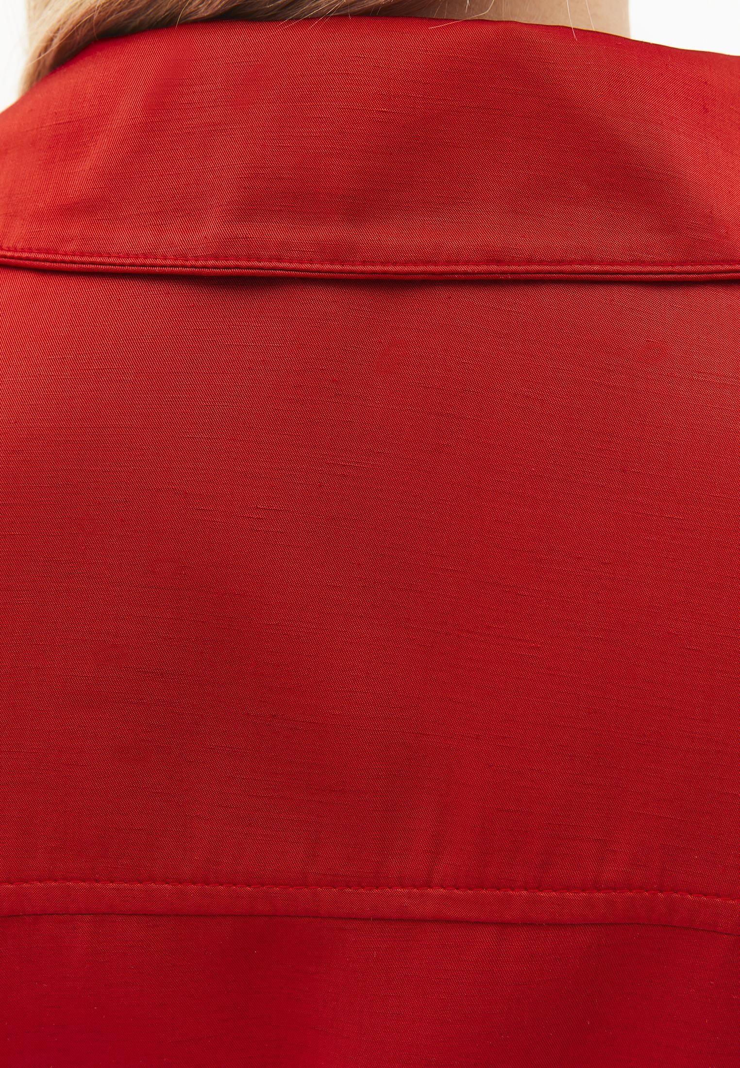 Sleeveless Cargo Vest With Turtleneck - MOLTEN LAVA