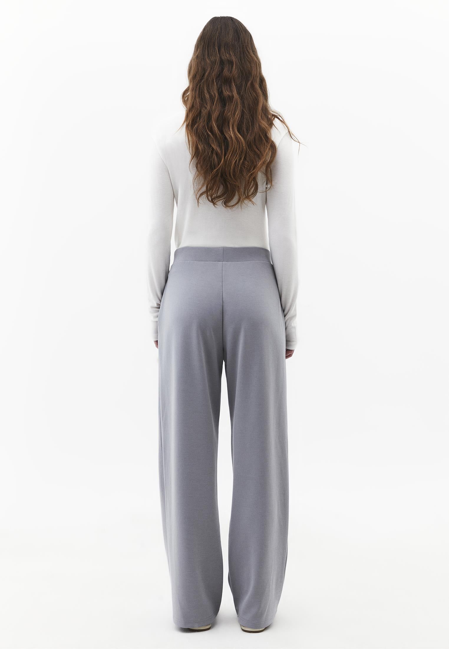 Straight Leg High Waist Sweatpant - MONUMENT