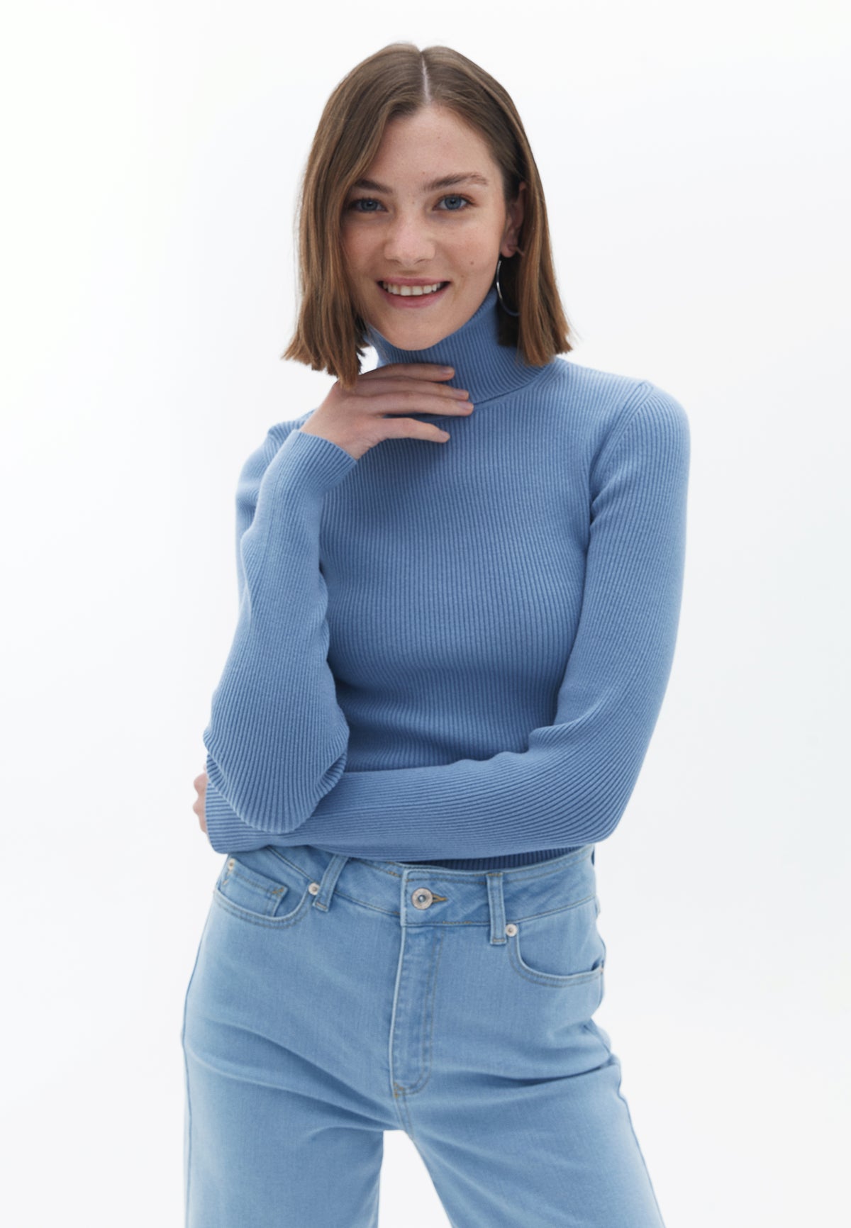 Turtleneck Raglan Sleeve Knitwear - MOUNTAIN SPRING