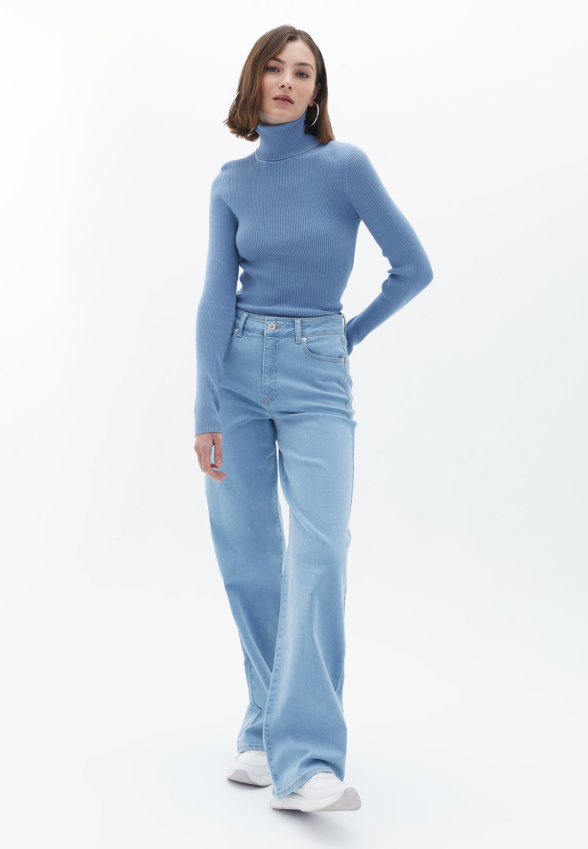 Turtleneck Raglan Sleeve Knitwear - MOUNTAIN SPRING