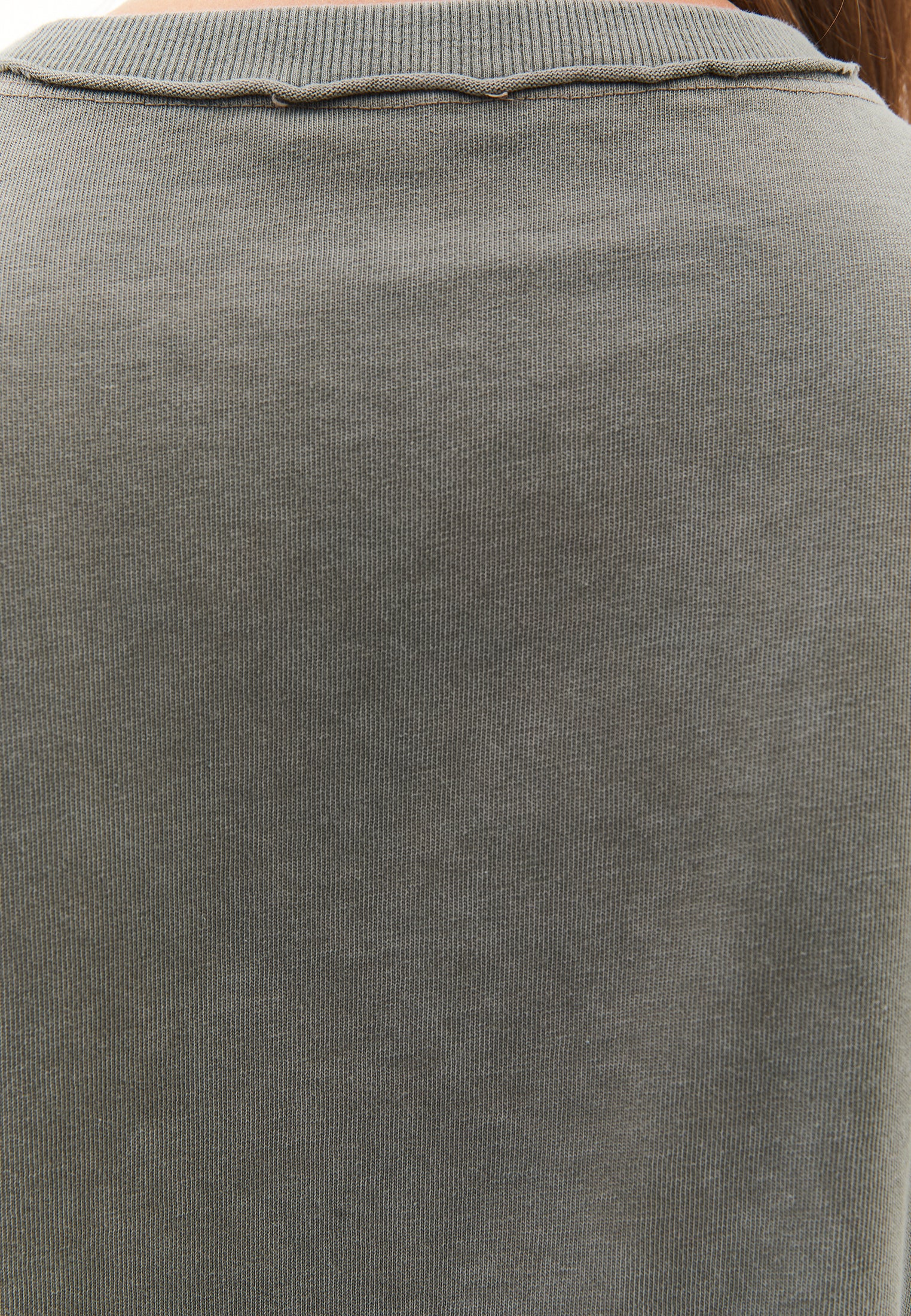 Loose Fit Crew Neck T-Shirt - MULLED BASIL