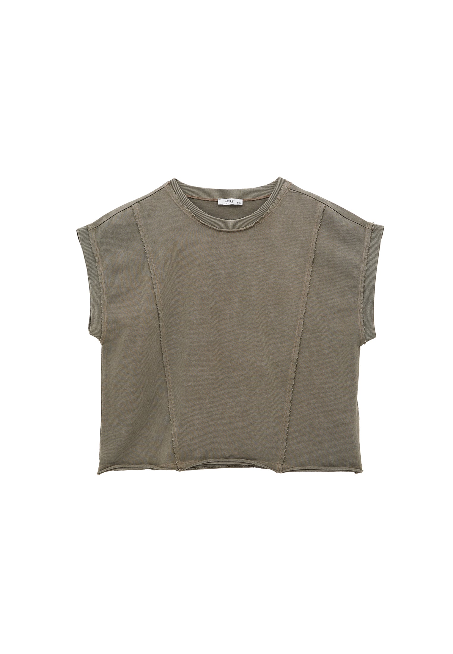 Loose Fit Crew Neck T-Shirt - MULLED BASIL
