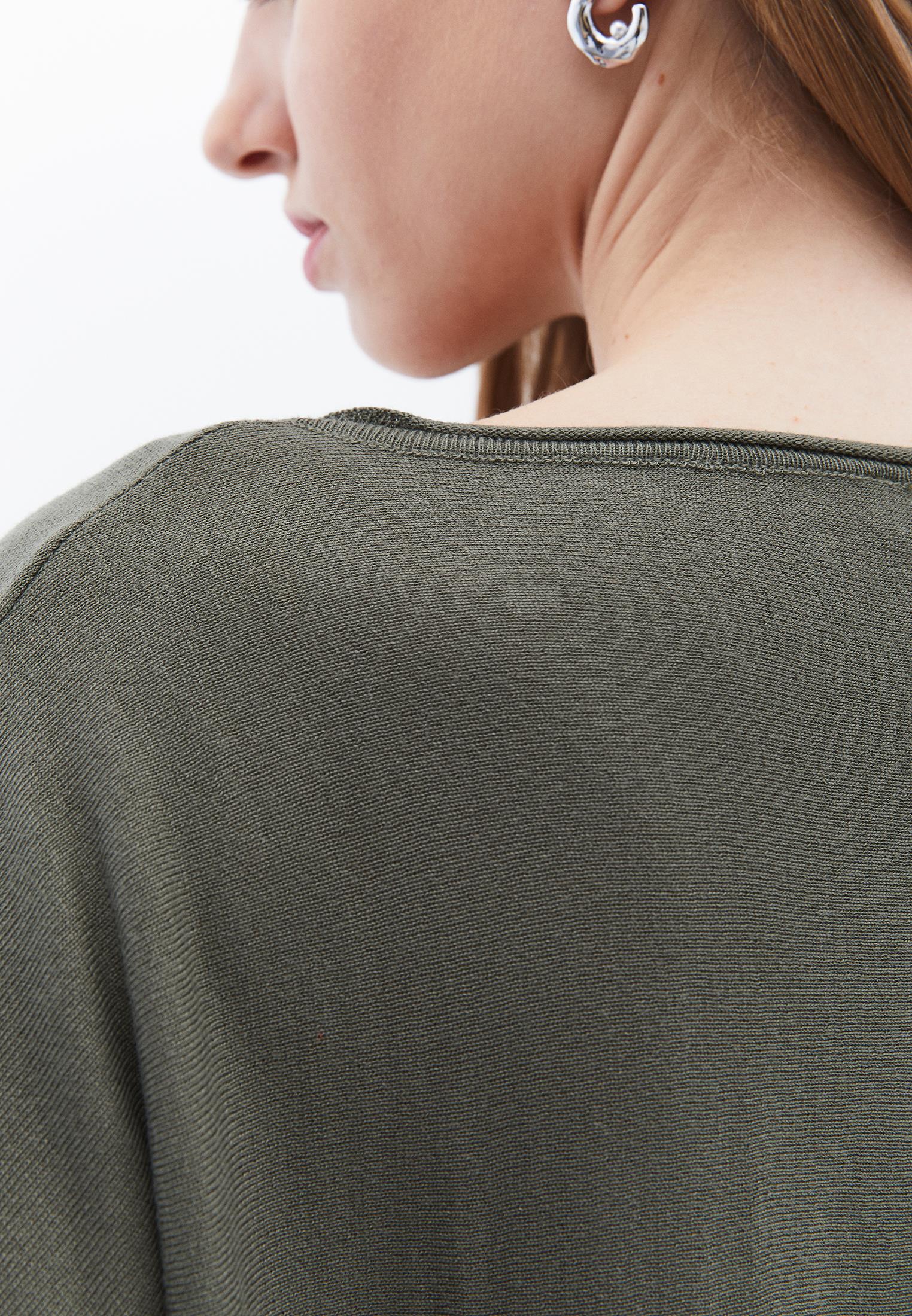 V Neck Long Sleeve Knitwear - MULLED BASIL