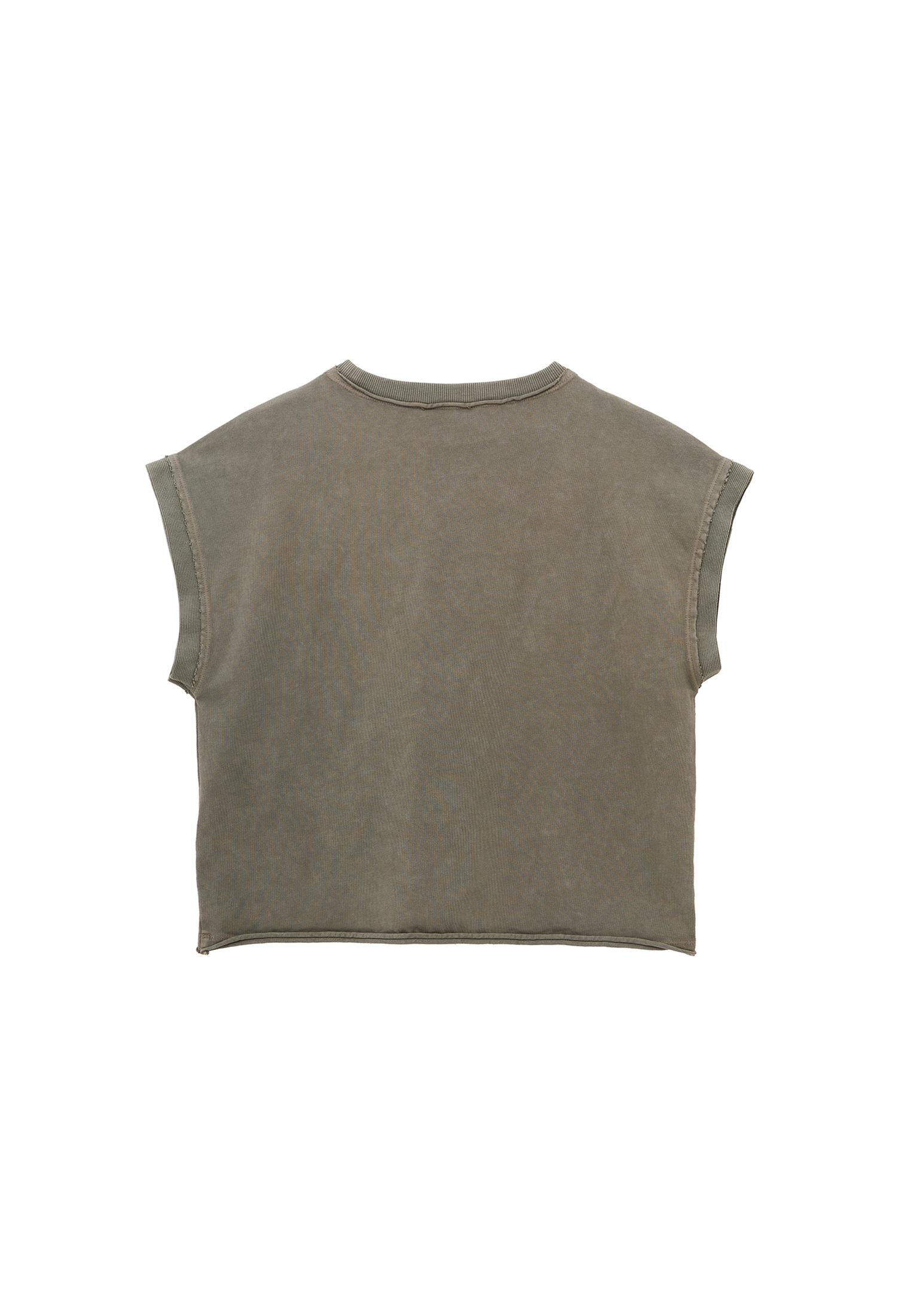 Loose Fit Crew Neck T-Shirt - MULLED BASIL