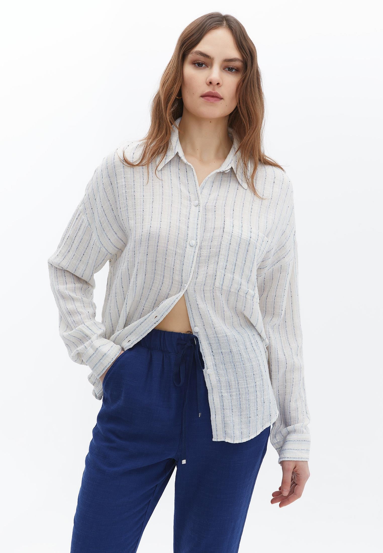 Oversize Shirt - NANTUCKET BREEZE STRIPE