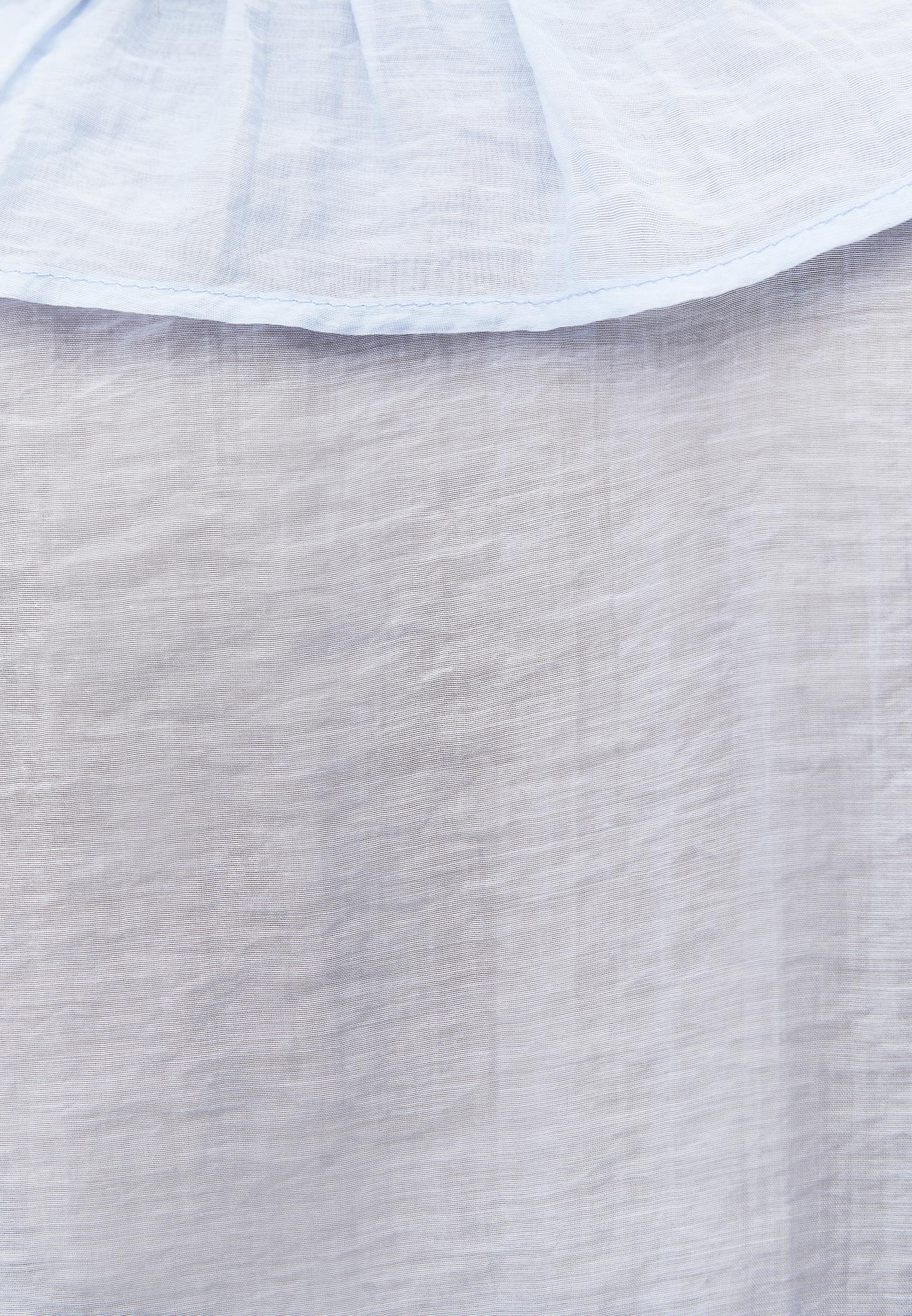 Ruffle Detail Buttoned Blouse - NANTUCKET BREEZE
