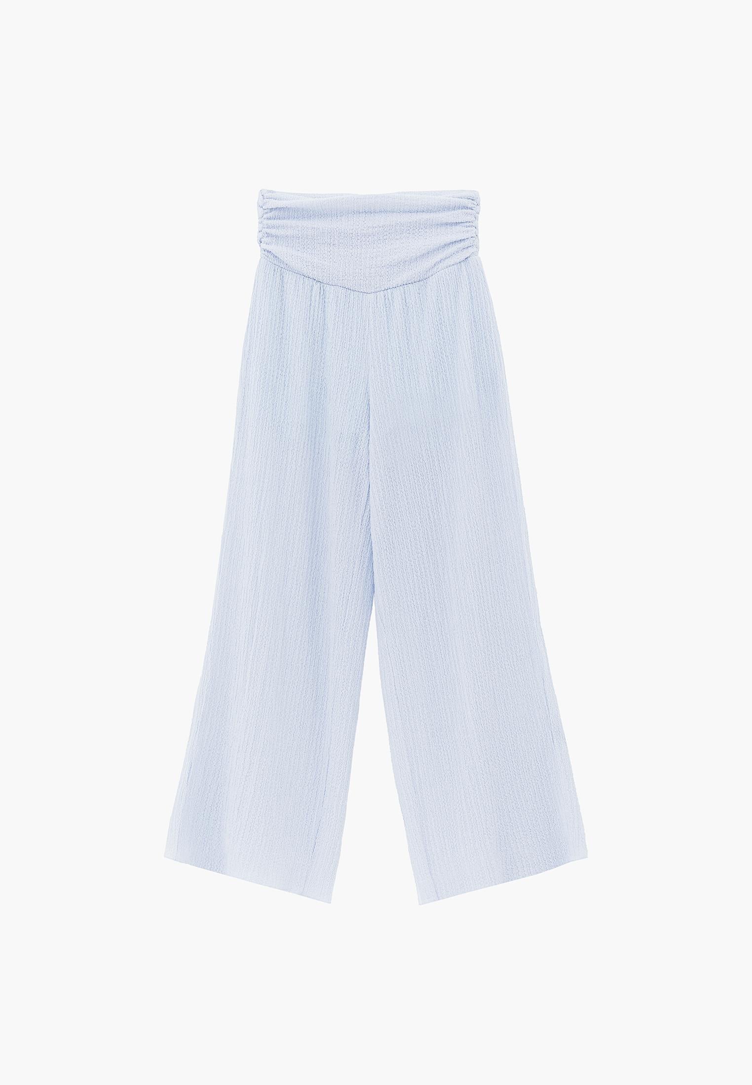 High Waist Wide Leg Pants - NANTUCKET BREEZE