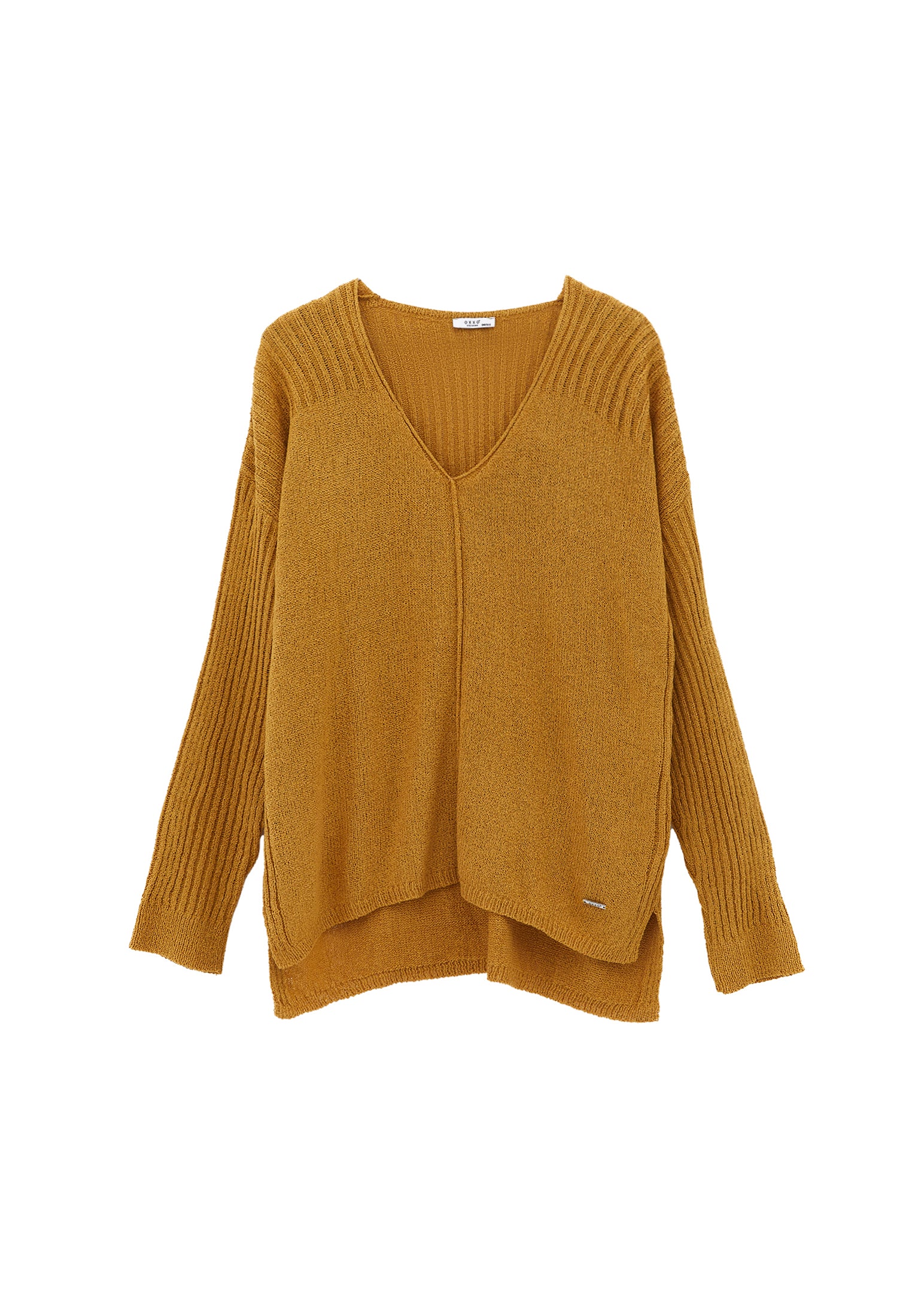 V Neck Standard Sweater - NARCISSUS