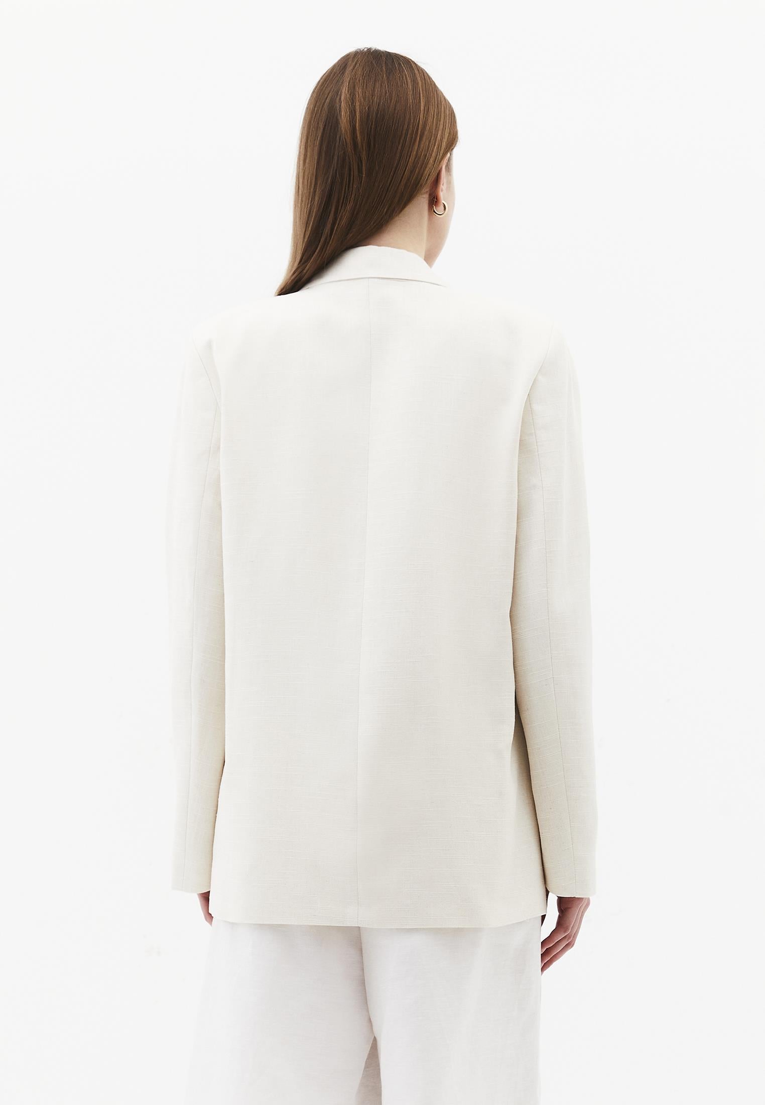 Oversize Blazer Jacket - NATURAL