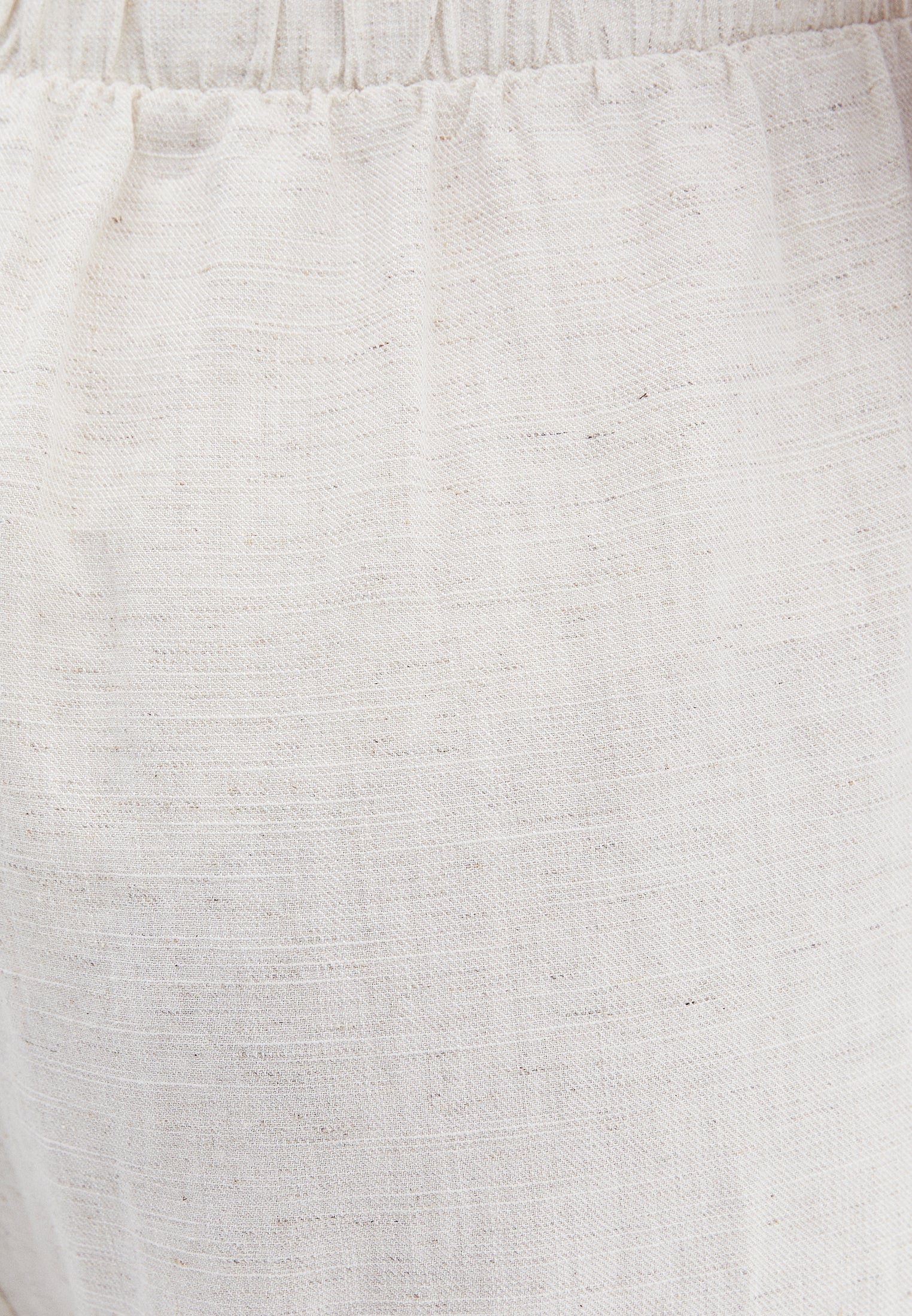 Wide Leg High Waist Pants - NATURAL