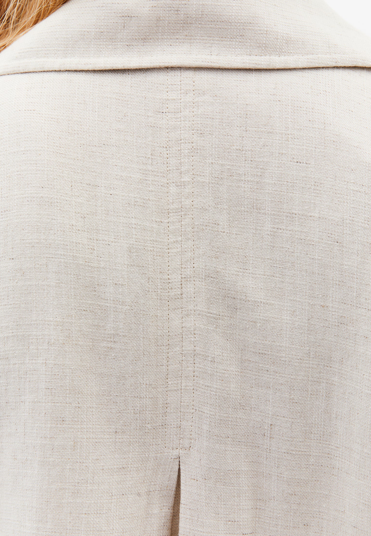 Belted Polo Collar Trenchcoat - NATURAL