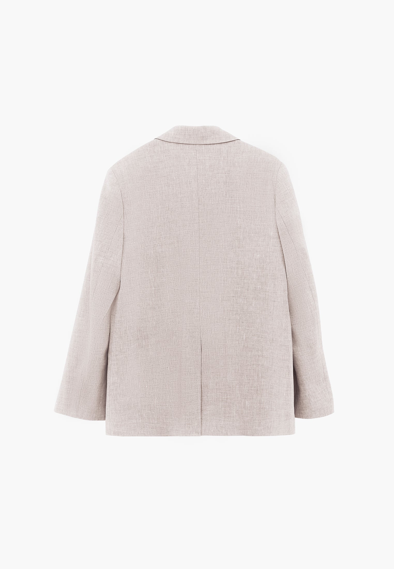 Oversize Blazer With Pocket Detail - NATURAL