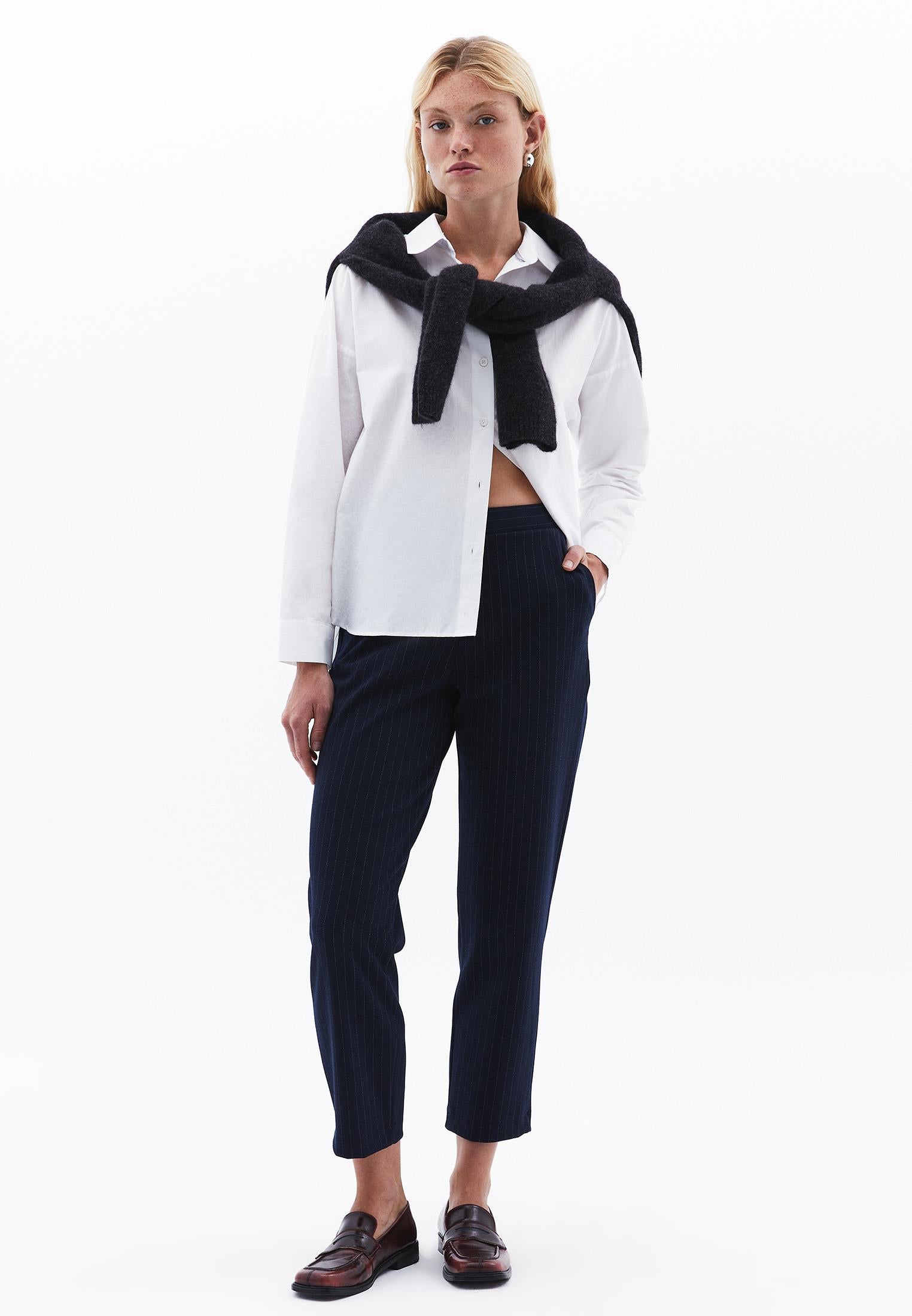 High Waist Carrot Pants - NAVAL ACADEMY