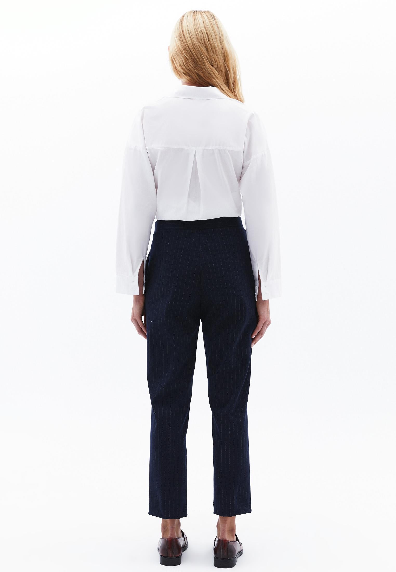 High Waist Carrot Pants - NAVAL ACADEMY