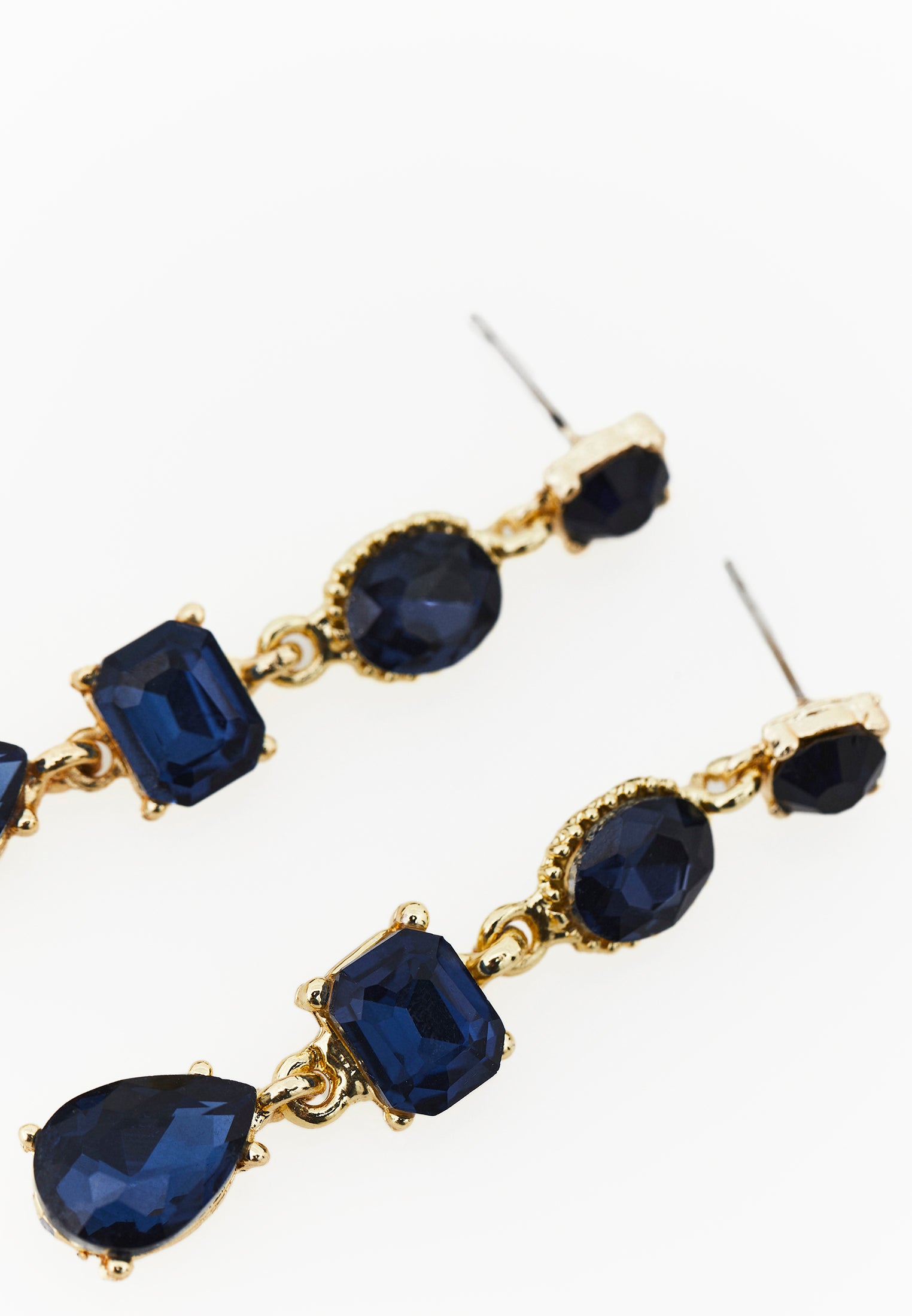 Modern Daily Earring - NAVY PEONY