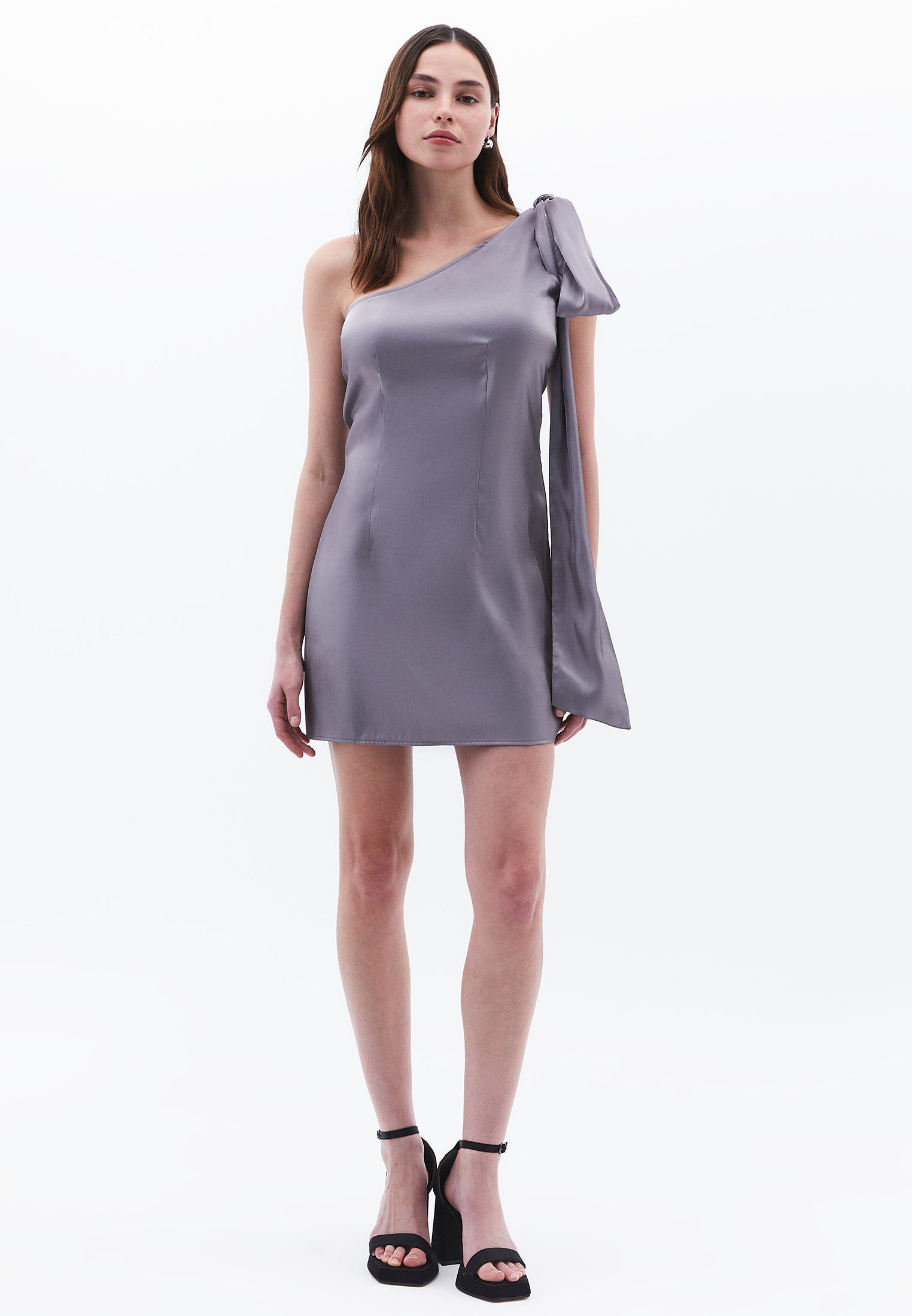 Asymmetric Short Dress - NIGHT OWL