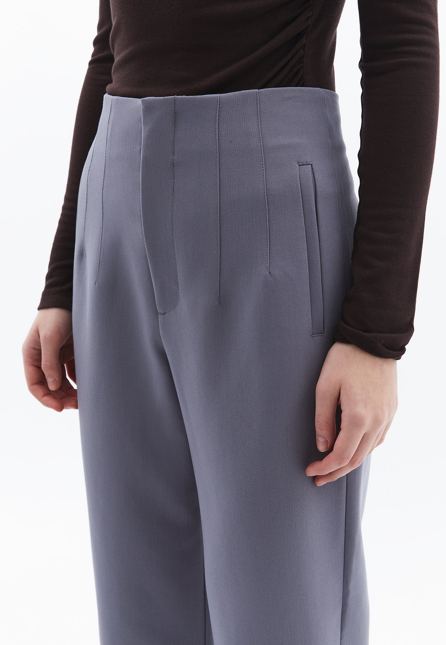 Ultra High Waist Carrot Pants - NIGHT OWL