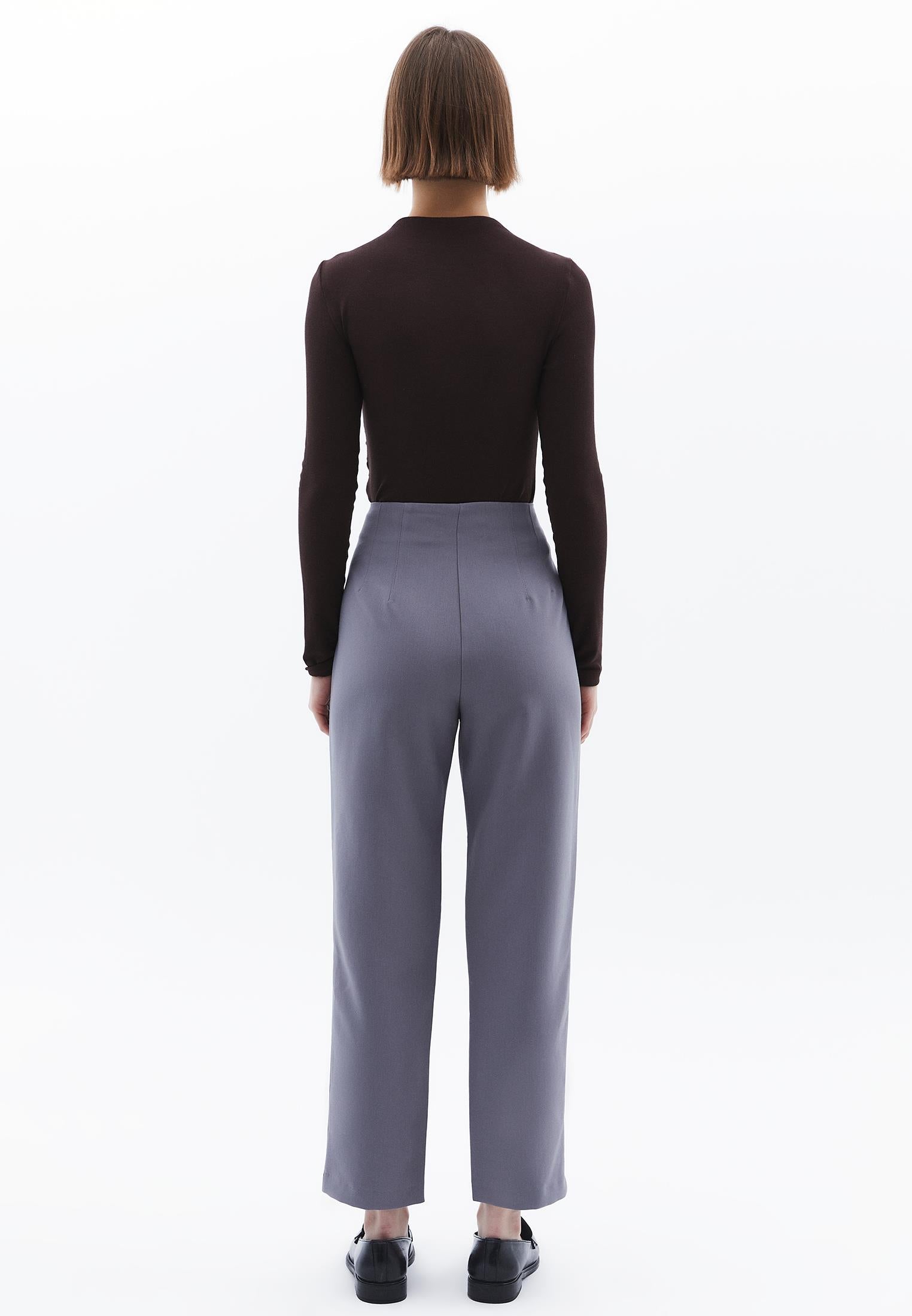 Ultra High Waist Carrot Pants - NIGHT OWL