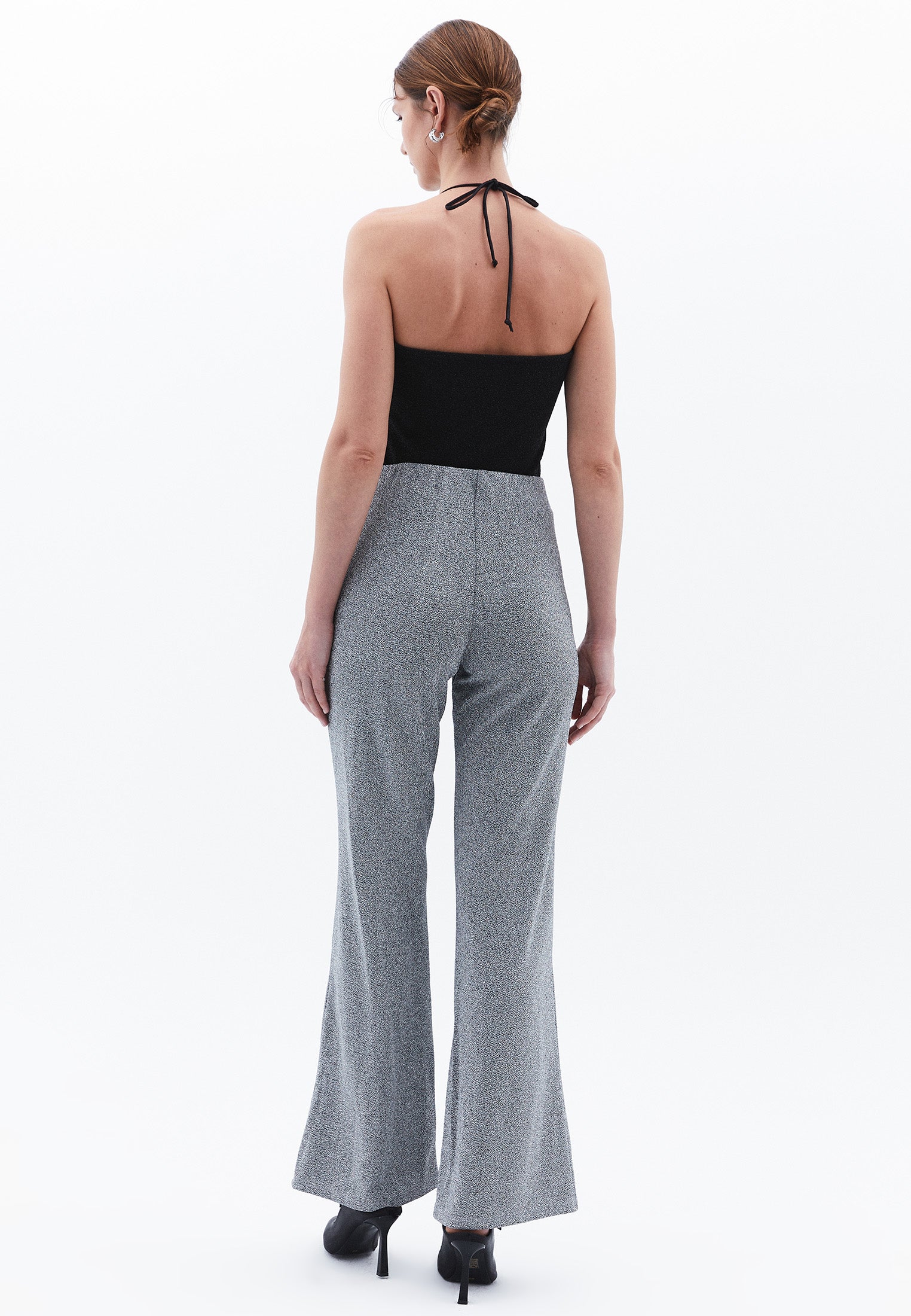Spanish Flare High Waist Pants - NIGHT OWL