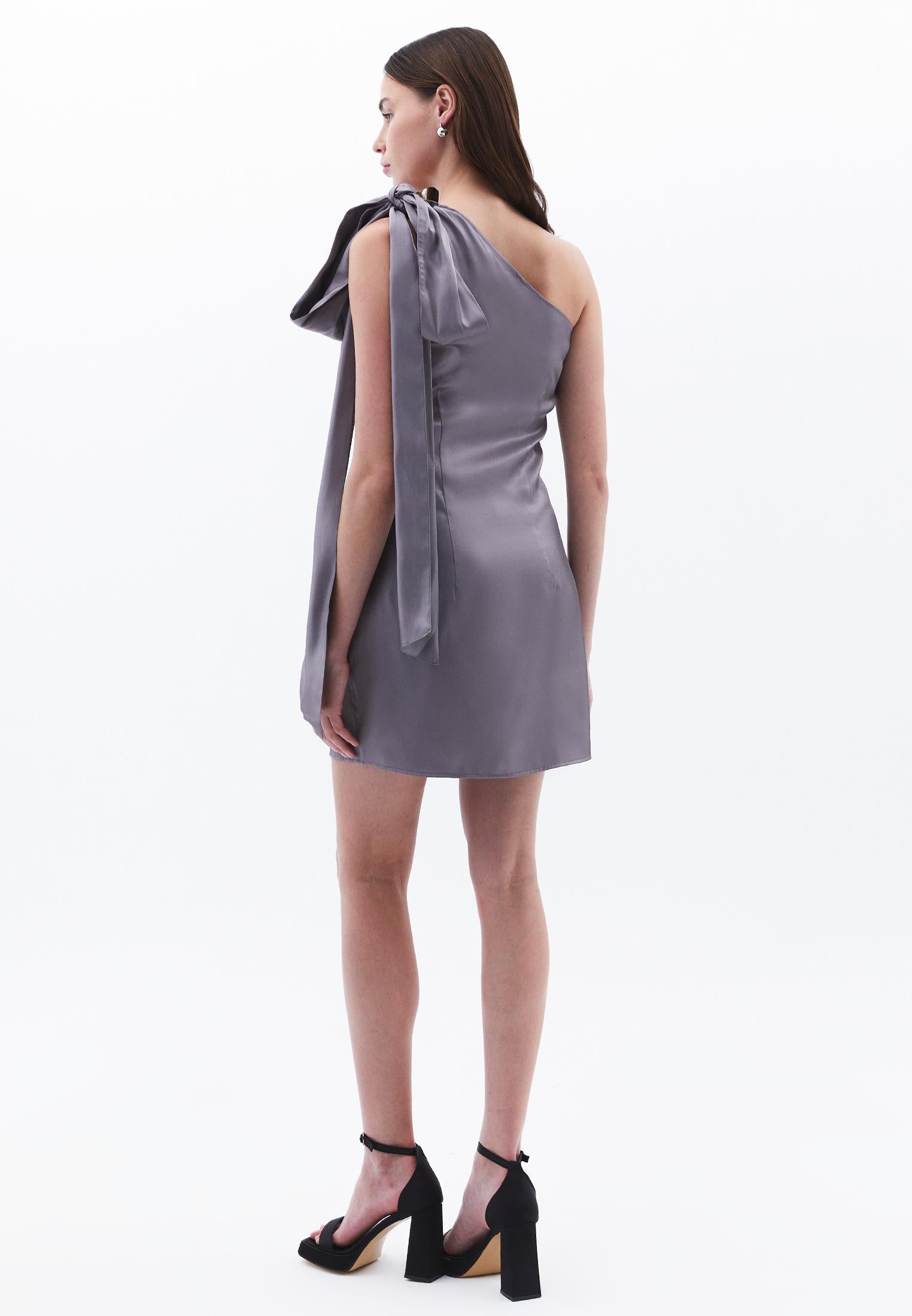 Asymmetric Short Dress - NIGHT OWL