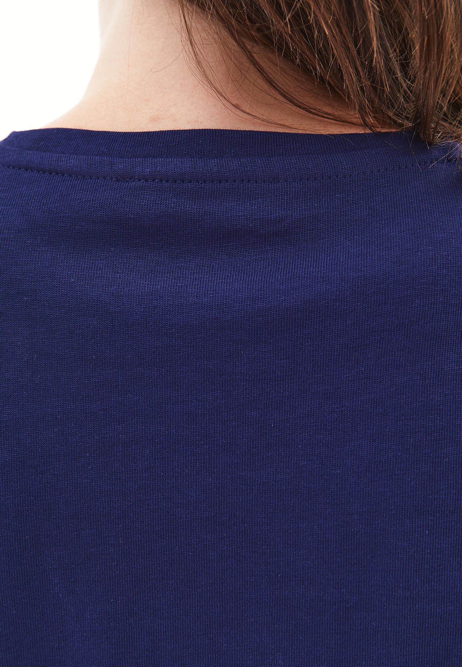 Long Sleeve Crew Neck Cropped T-Shirt - OCEAN CAVERN