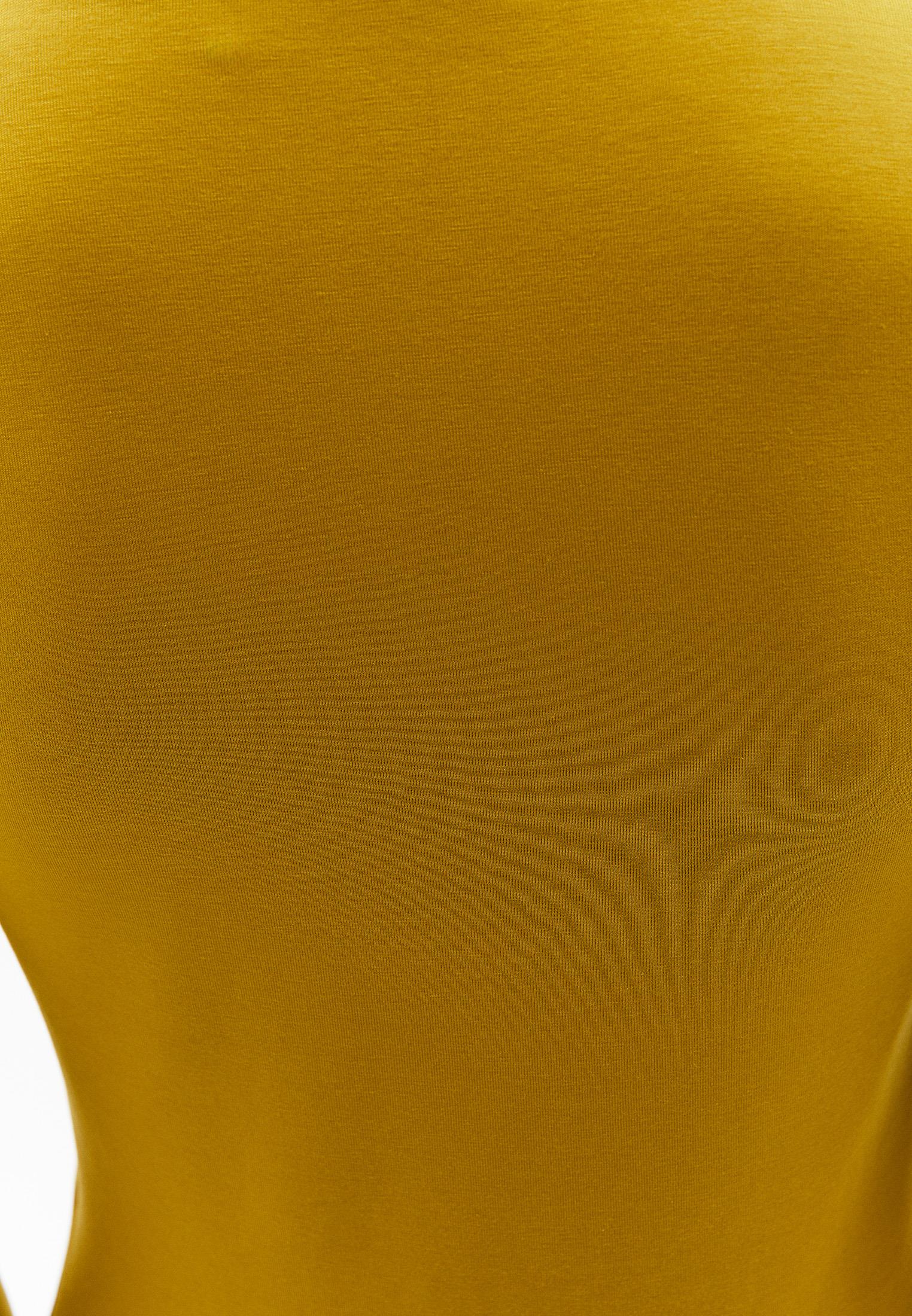 V Neck Long Sleeve T-Shirt - OLIVE OIL