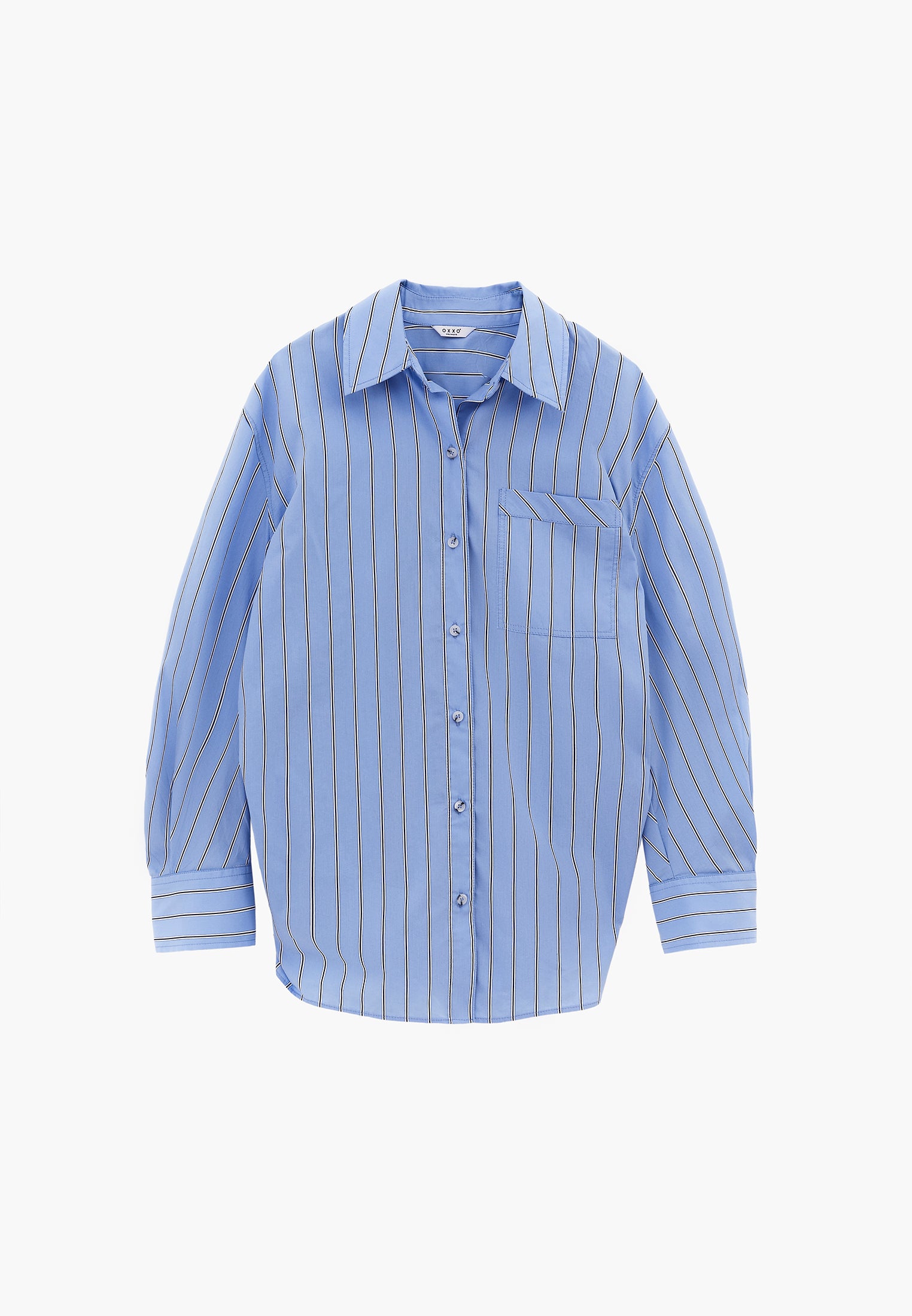 Oversize Long Sleeve Shirt - OPEN AIR STRIPE