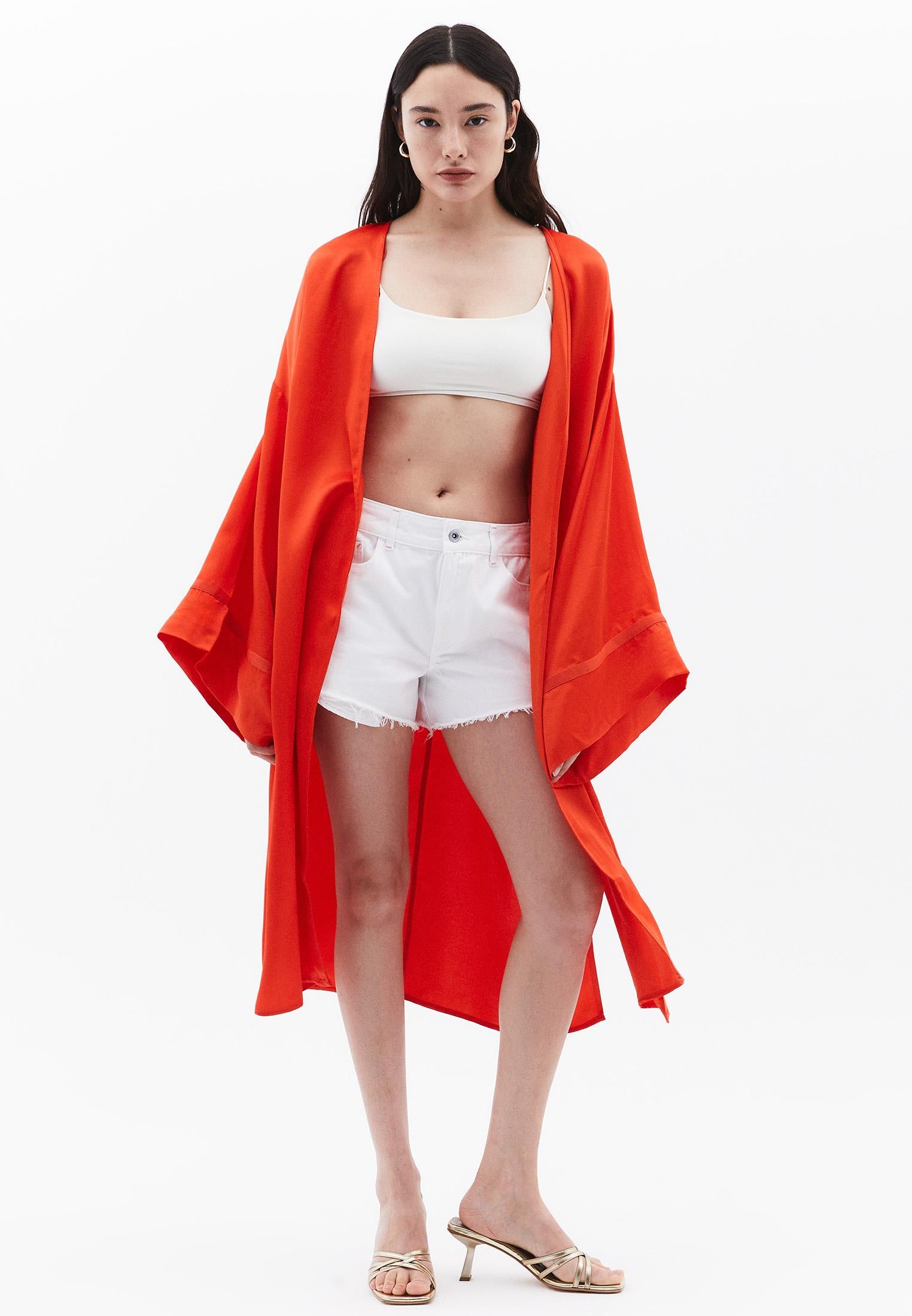 Bohemian Style Kimono - ORANGE COM