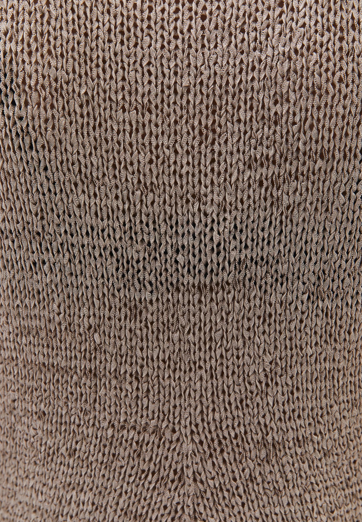 Knitted Vest Boat Neck - OXFORD TAN