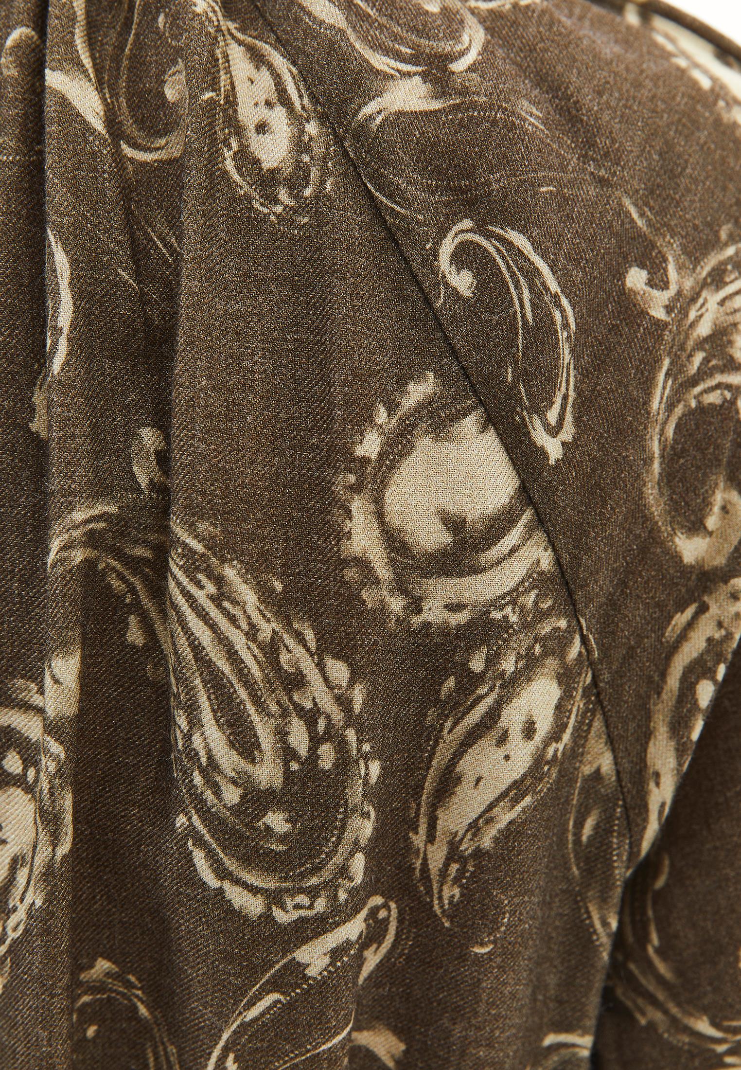 Tie Printed Long Dress - PAISLEY COMB