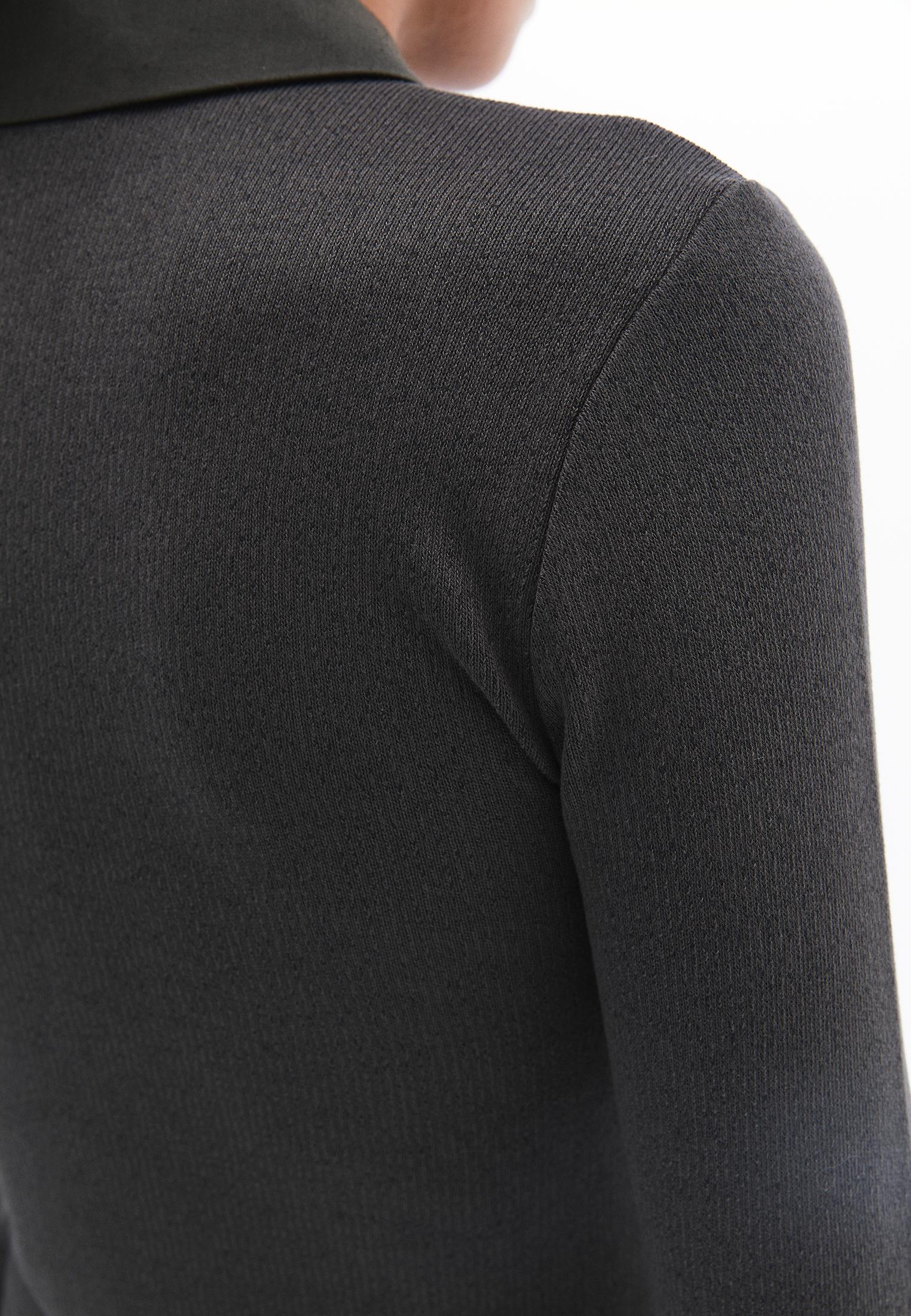 Polo Neck Long Sleeve Short Dress - PEAT