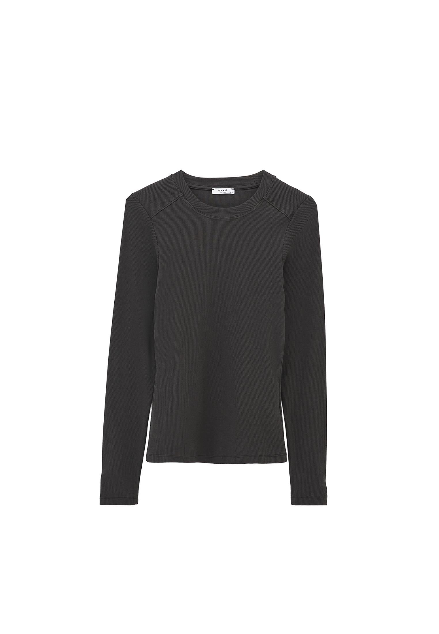 Bodycon Crew Neck T-Shirt - PEAT