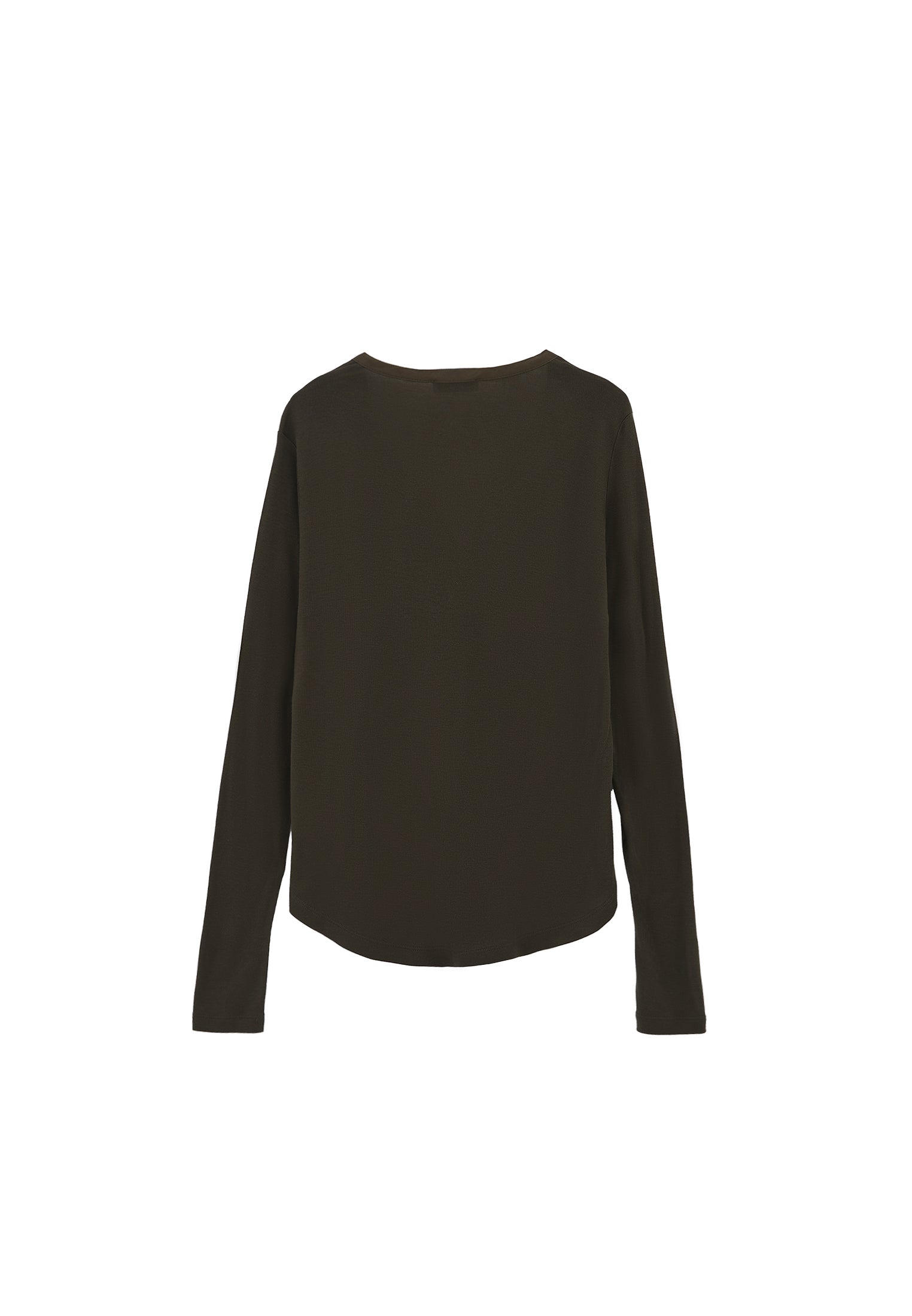 Polo Collar Buttoned T-Shirt - PEAT